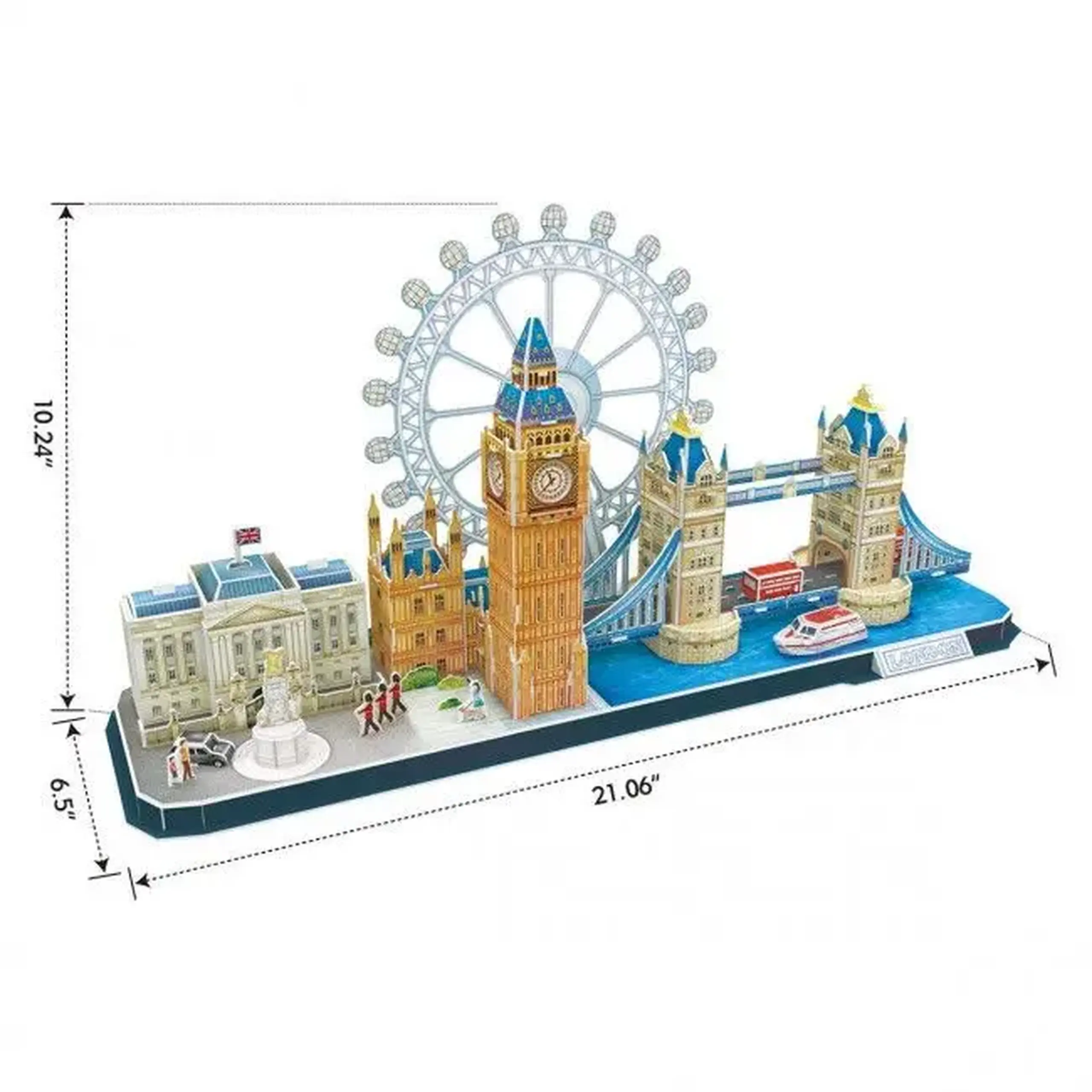 3D puzzle "Atracțiile turistice ale Londrei", 107 elemente