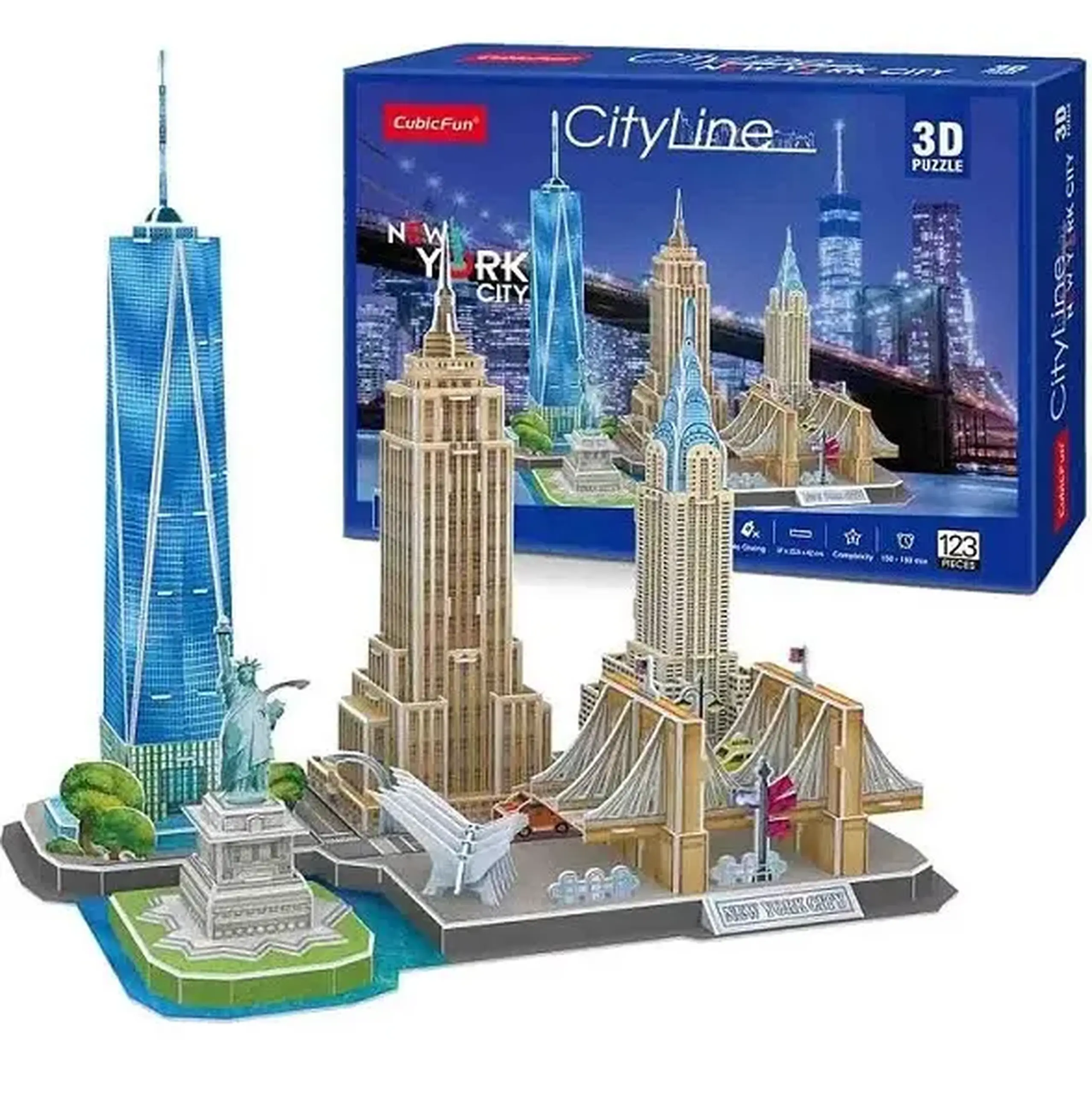 3D puzzle “Atracții turistice a New York-ului”, 114 elemente
