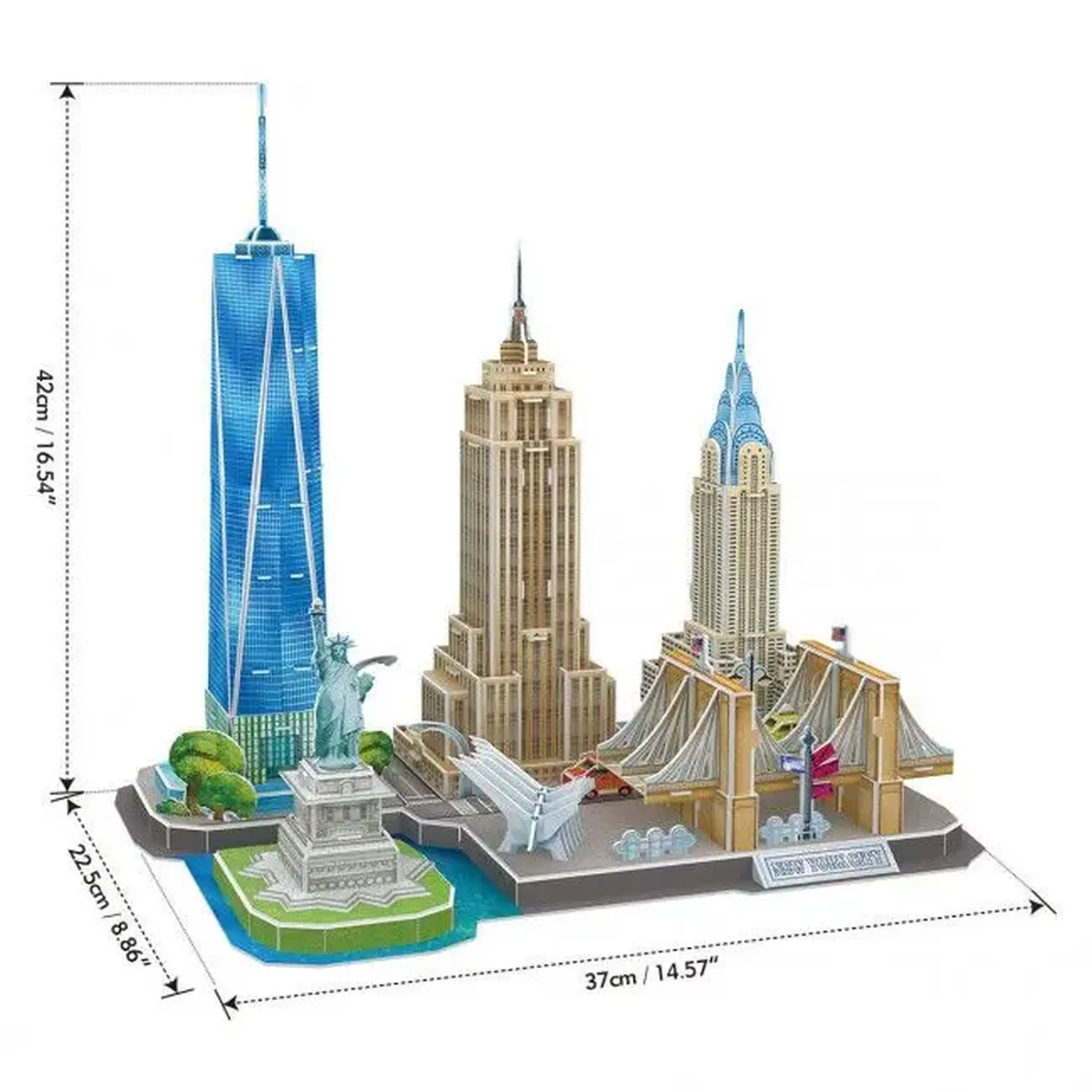 3D puzzle “Atracții turistice a New York-ului”, 114 elemente