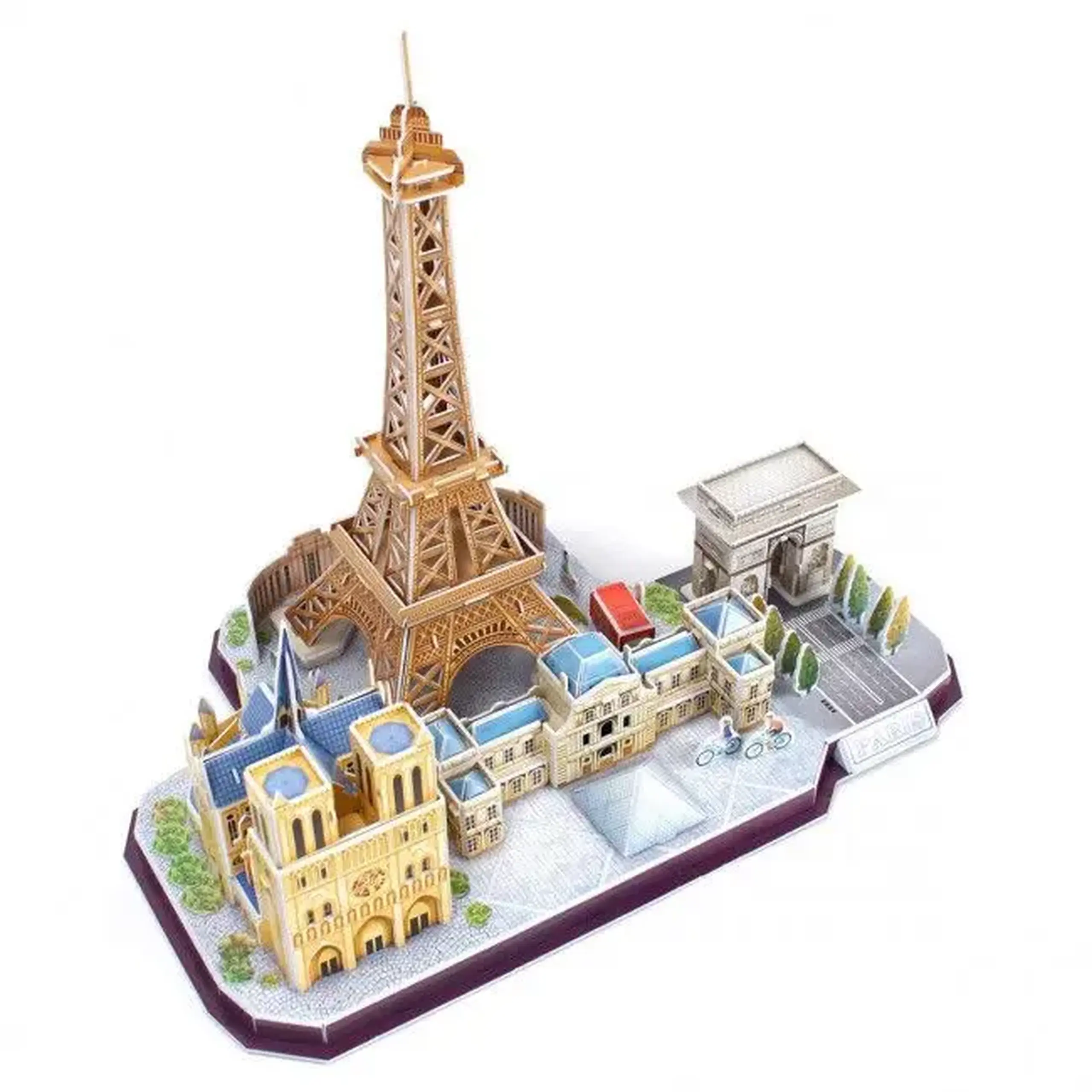 3D puzzle "Atracții turistice în Paris", 114 elemente