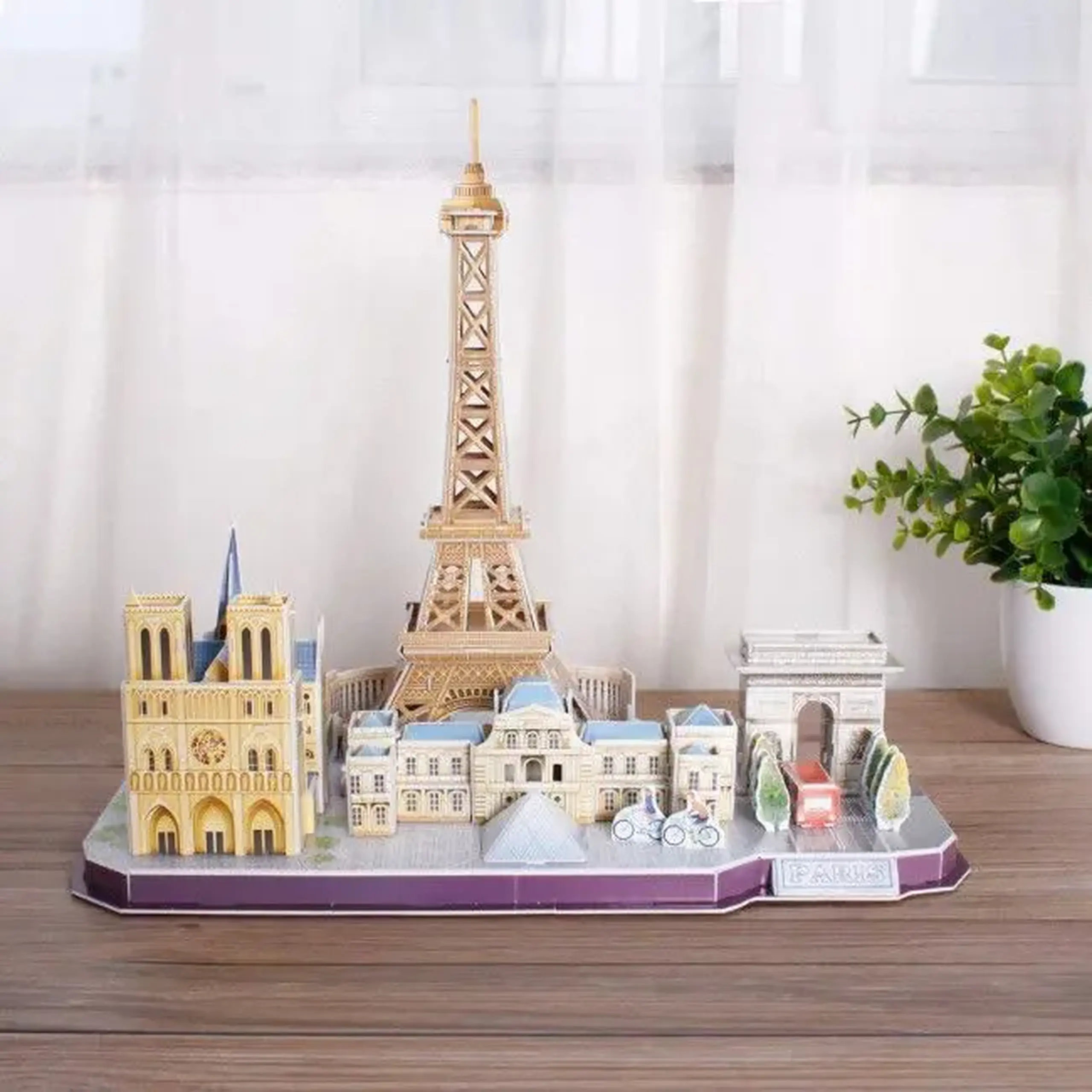 3D puzzle "Atracții turistice în Paris", 114 elemente