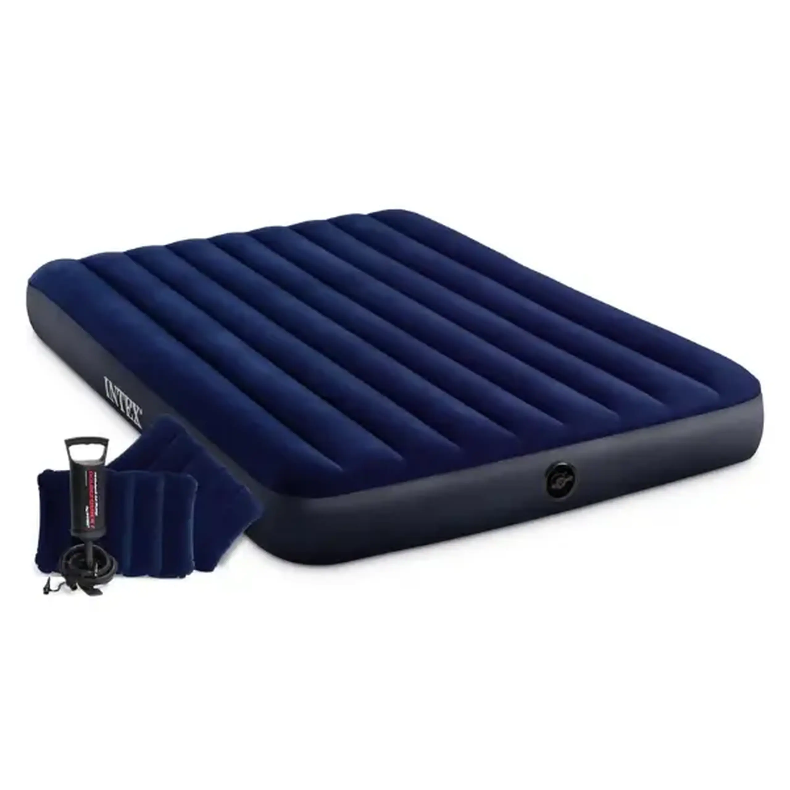 INTEX Saltea gonflabilă "Velur Classic" 152x203x25 cm cu perne și pompă, până la 272 kg