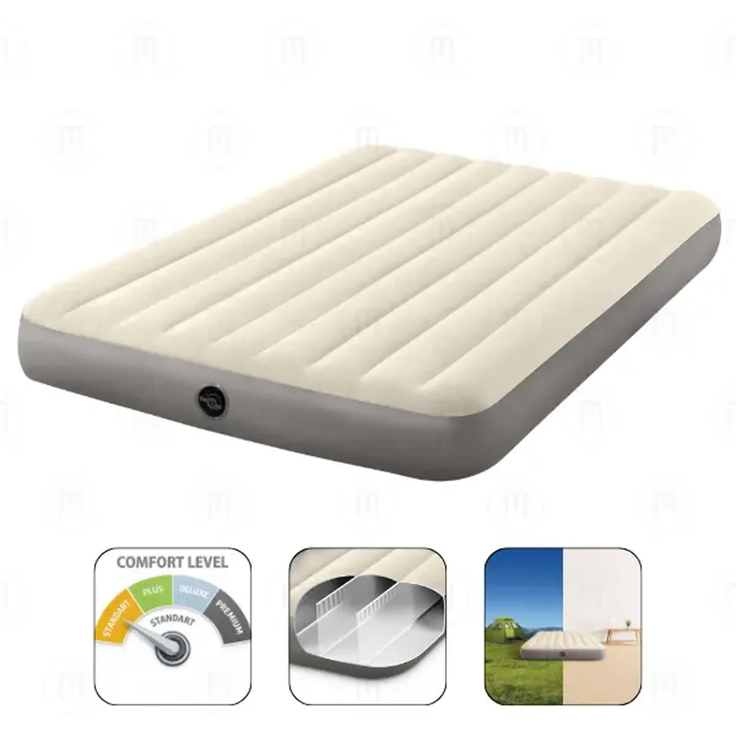 INTEX Saltea gonflabilă “Velur Single-High” 152x203x25 cm, până la 272 kg