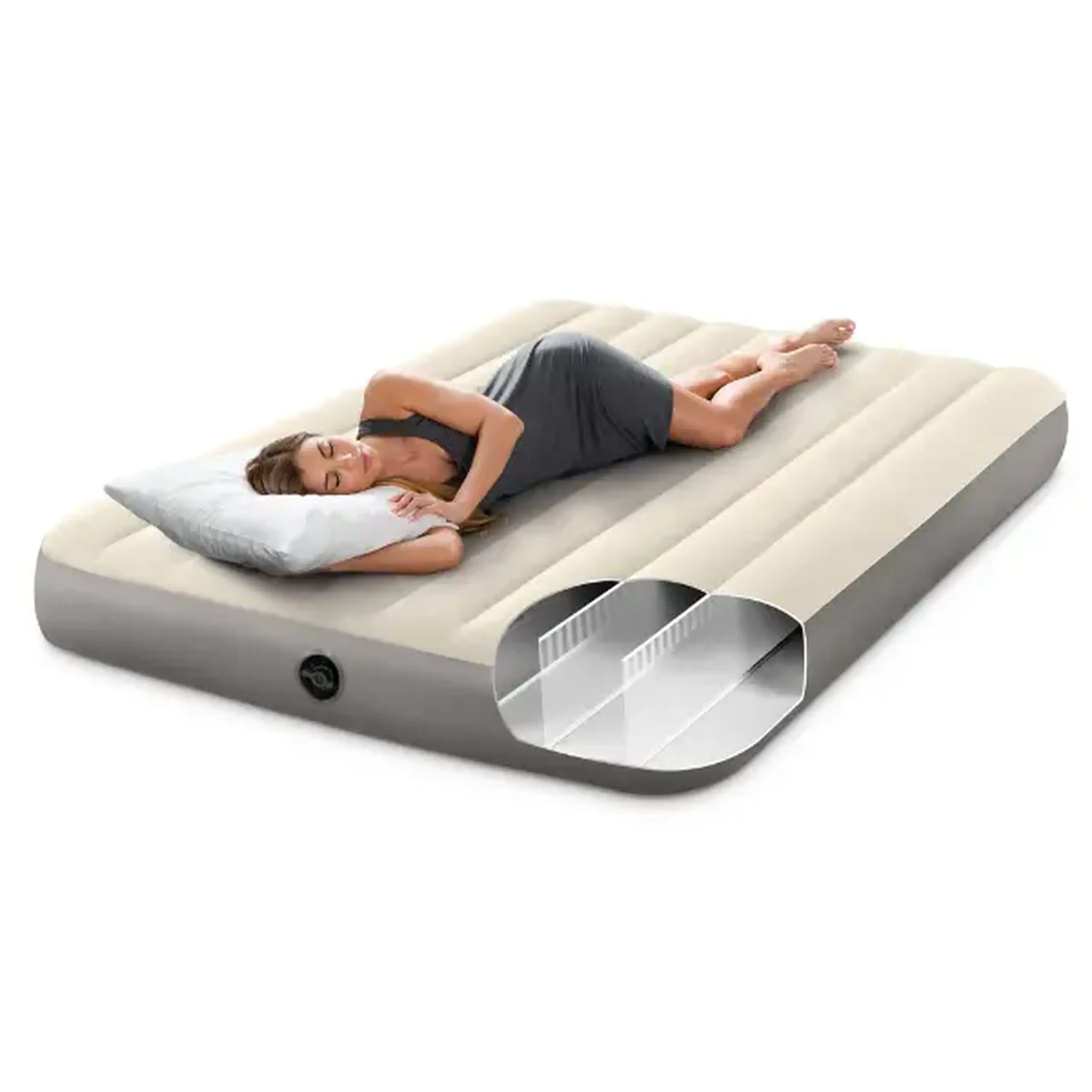 INTEX Saltea gonflabilă “Velur Single-High” 152x203x25 cm, până la 272 kg