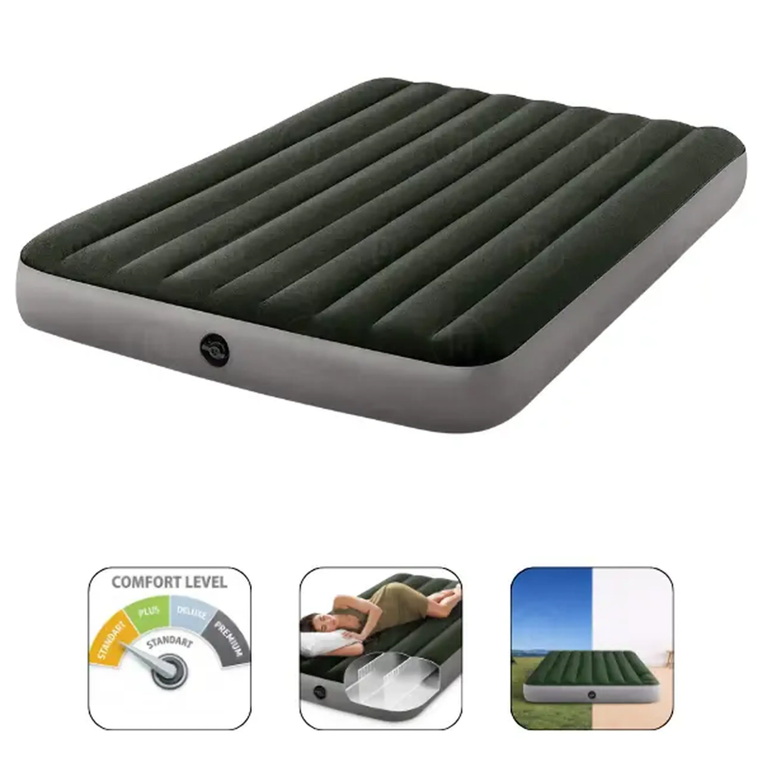 INTEX Saltea VELUR 137×191×25cm, DOWNY