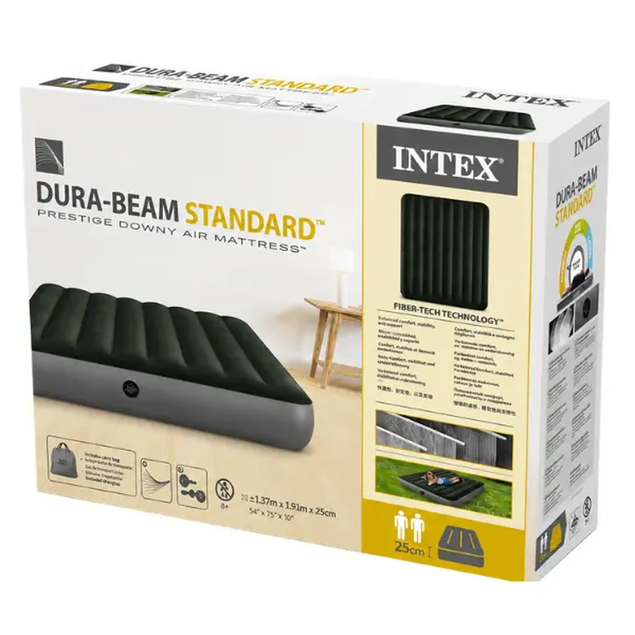 INTEX Saltea VELUR 137×191×25cm, DOWNY
