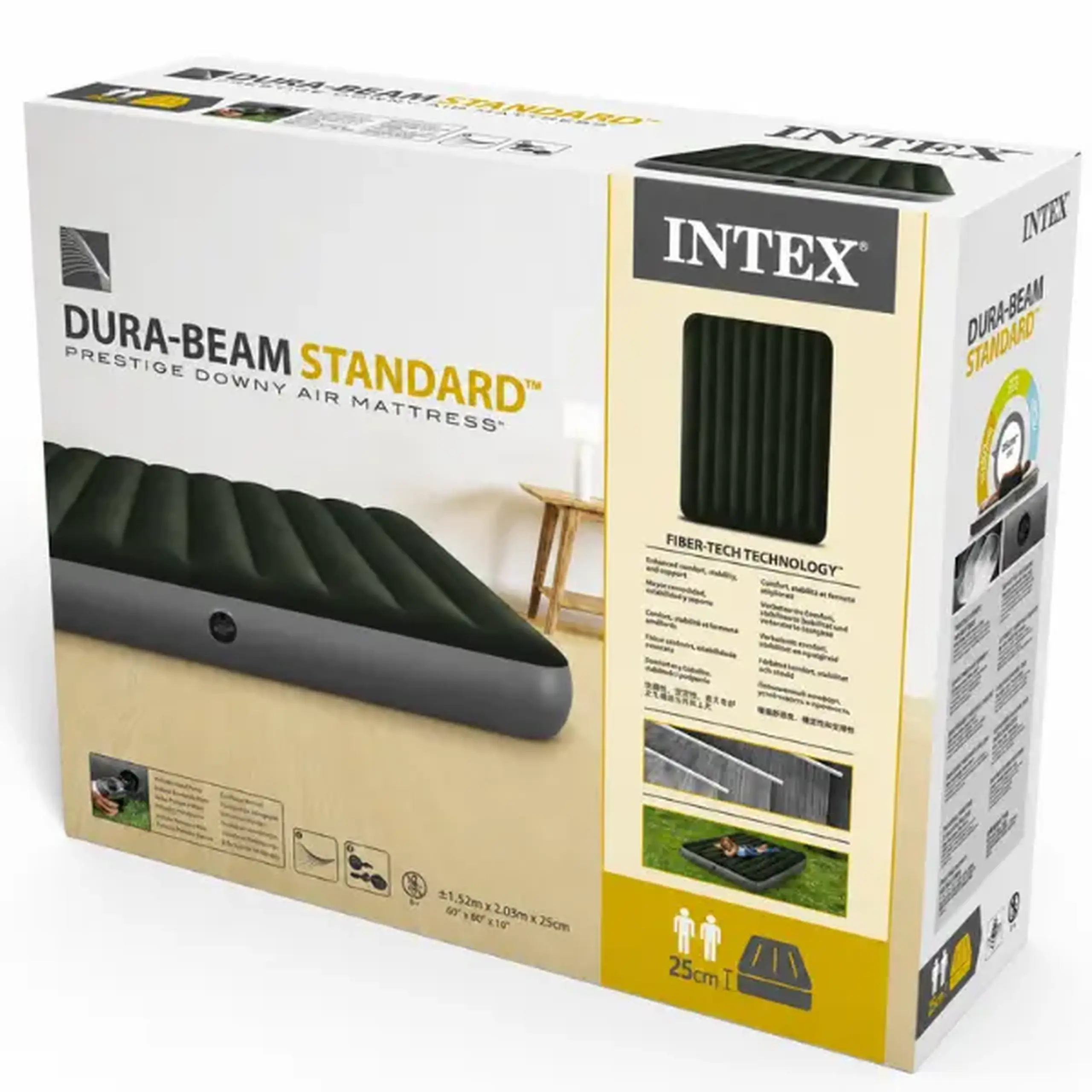 INTEX Saltea VELUR 152×203×25cm, DOWNY