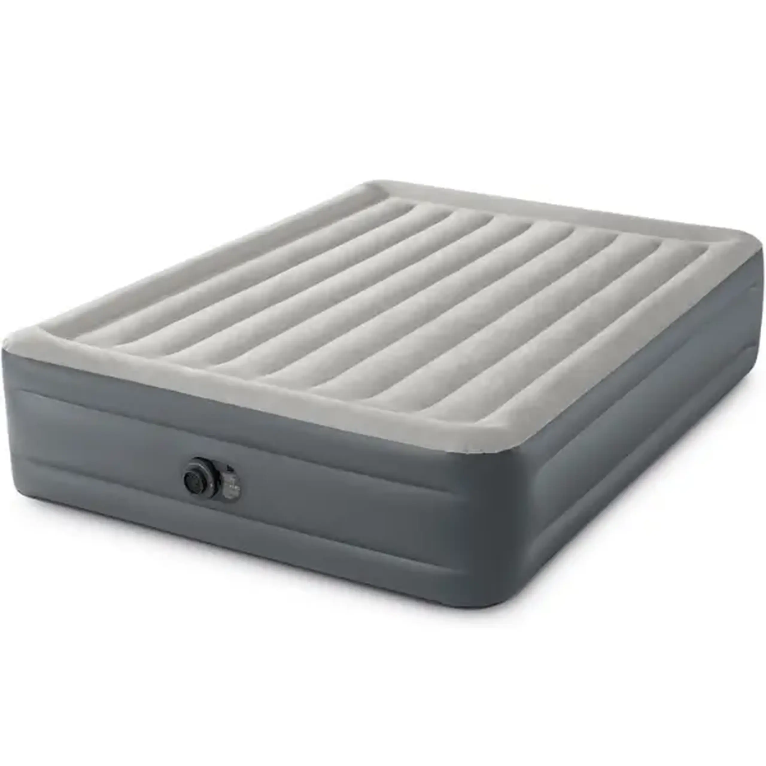 INTEX Pat gonflabil “Velur Deluxe” 152x203x46 cm cu pompă încorporată 220V, până la 272 kg