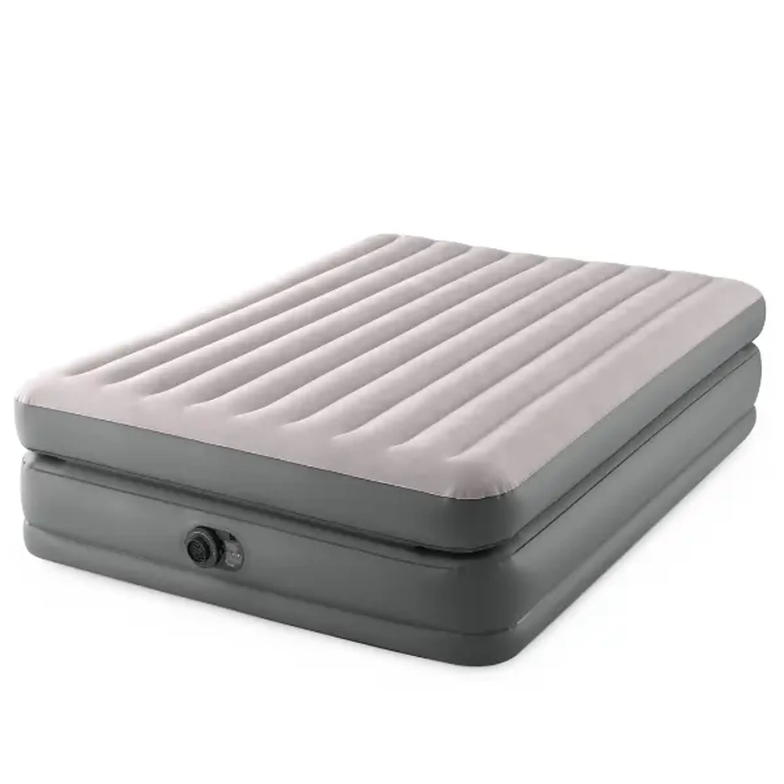 INTEX Pat gonflabil “Velur Comfort-Plush” 152х203х51 cm cu pompă încorporată 220V, până la 272 kg