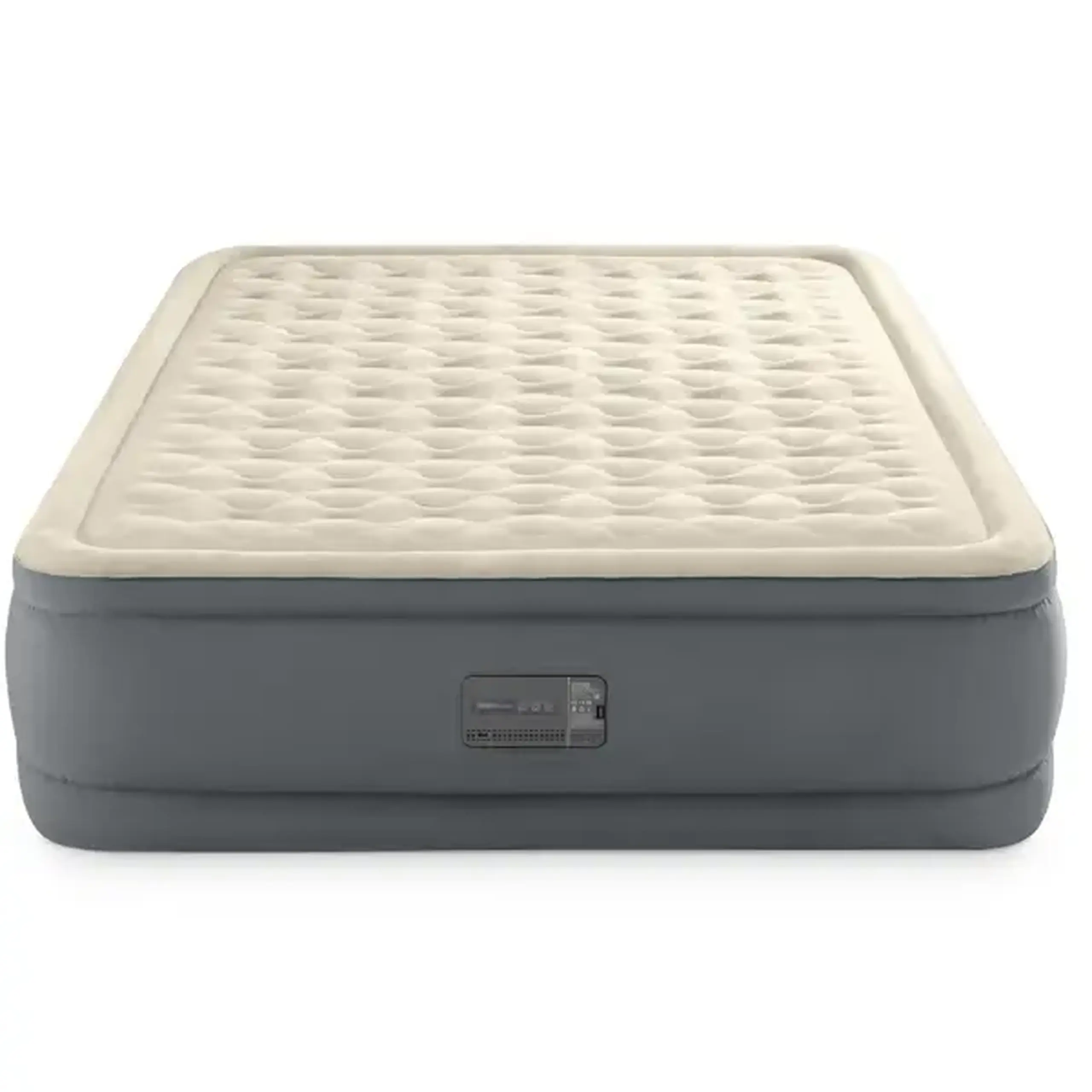 INTEX Pat gonflabil “Velur Comfort-Plush” 152x203x46 cm cu pompă încorporată 220V, până la 272 kg