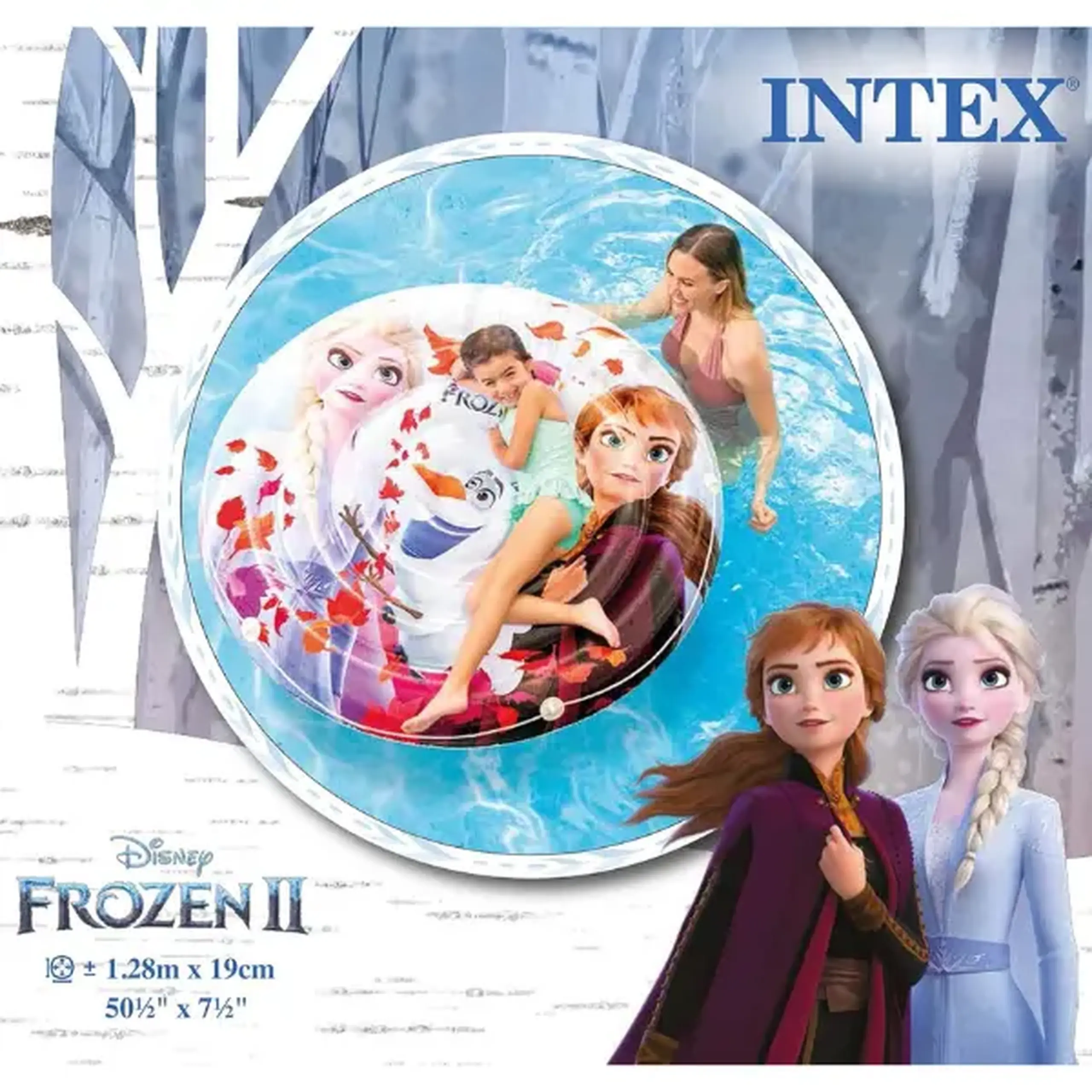 INTEX Saltea de înot gonflabilă “Frozen” 128х19 cm, 3+