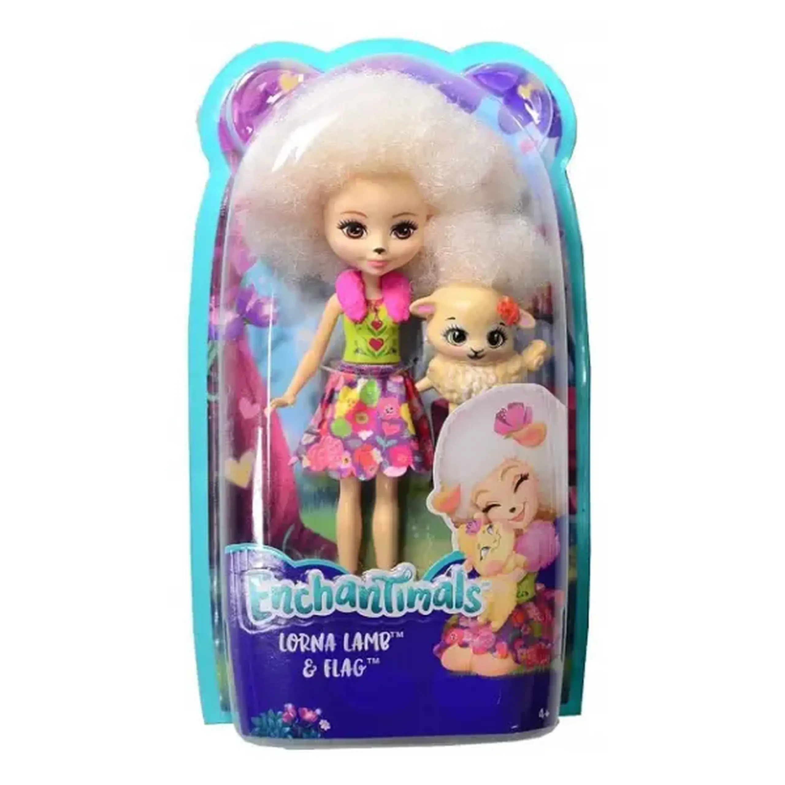 Papusa Enchantimals Lorna Lamb & Flag