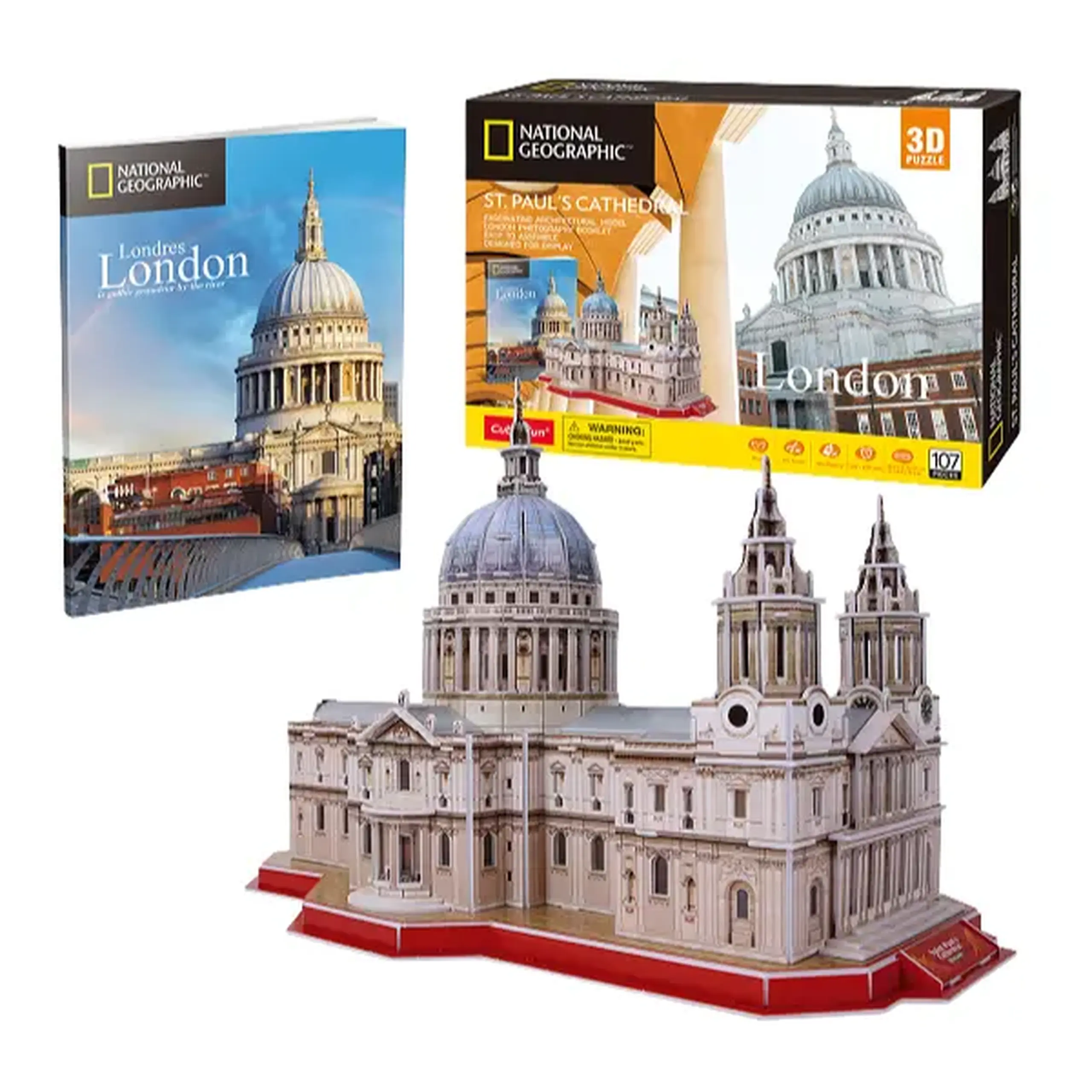 3D puzzle “Catedrala Sfîntul Paul”, 107 elemente