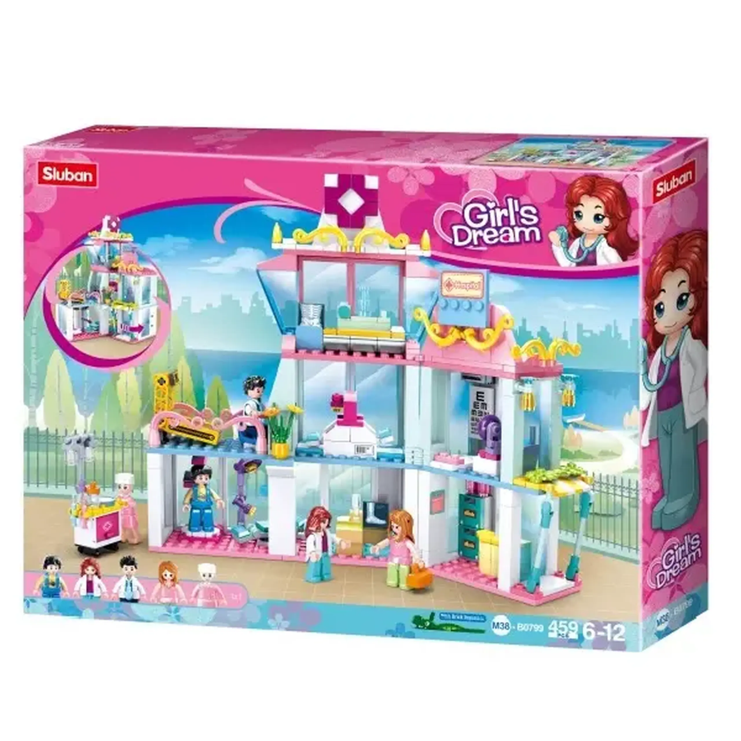 Set de construcție „Spital”, 458 elem.