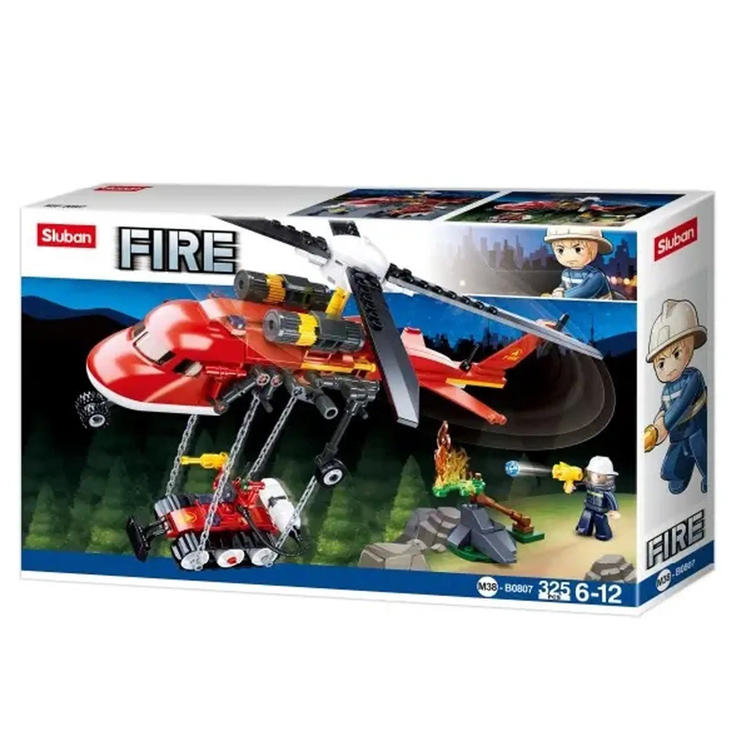 Set de construcție ”Elicopterul pompierilor”, 325 elem.