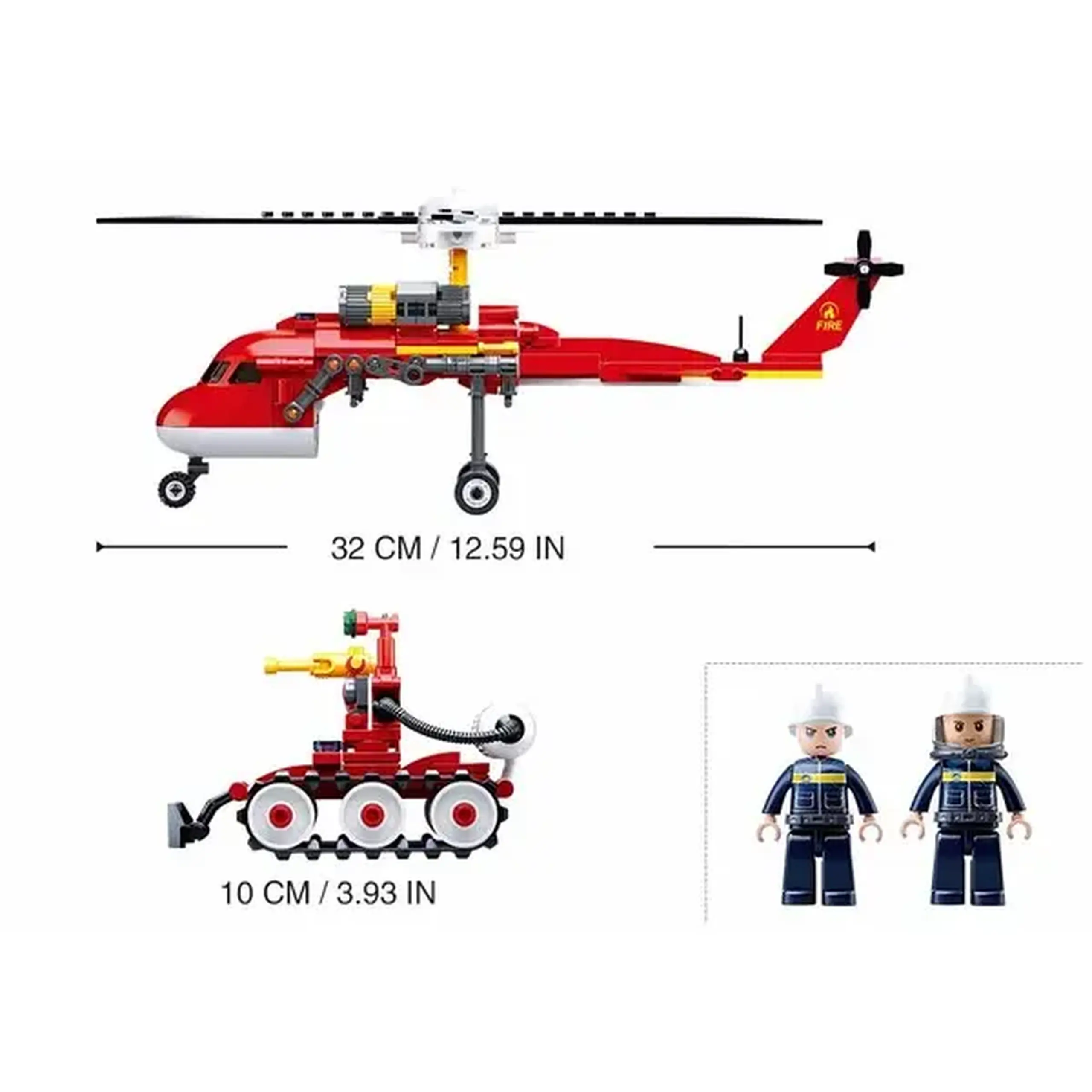 Set de construcție ”Elicopterul pompierilor”, 325 elem.