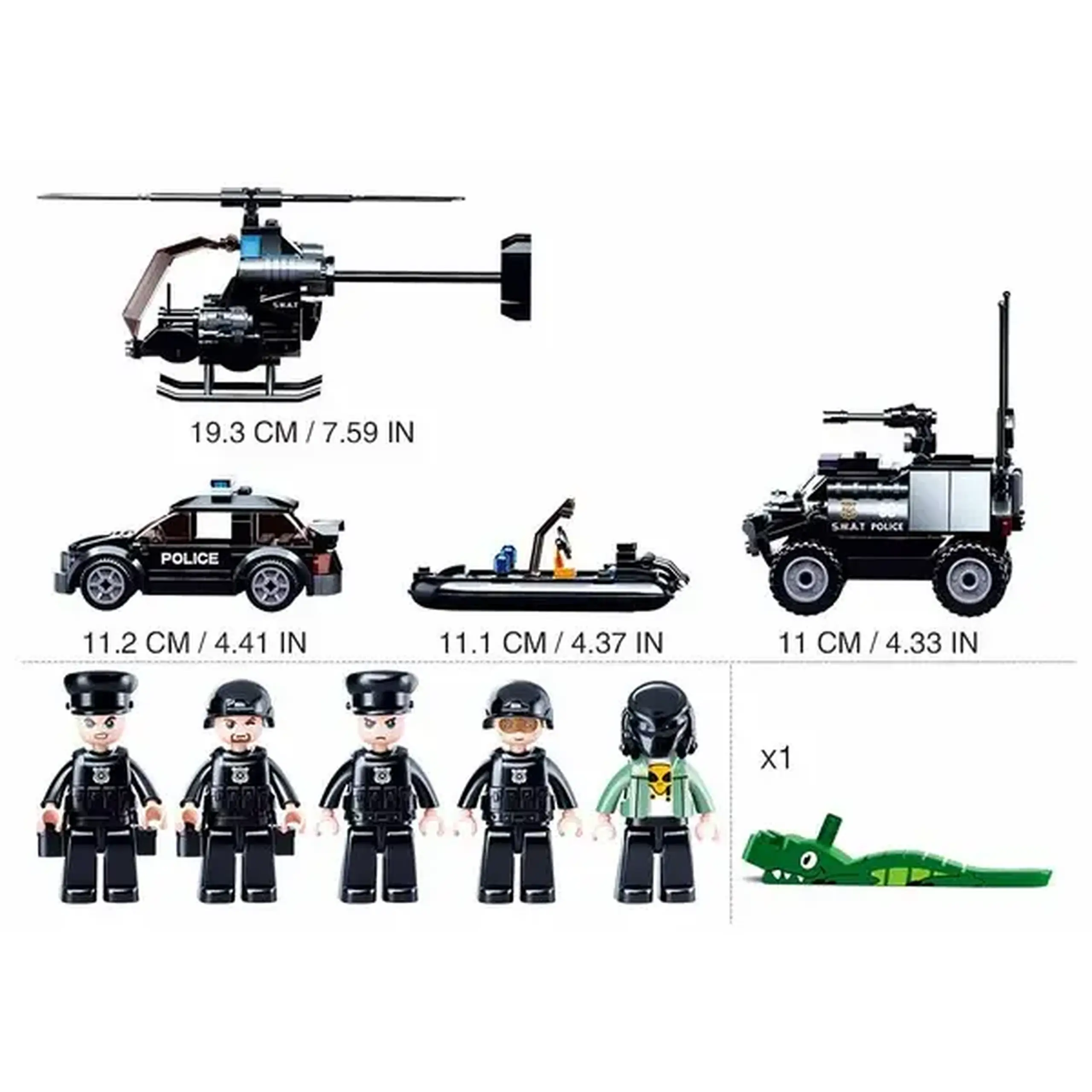 Set de construcție ”Urmărit de poliție", 469 elem.