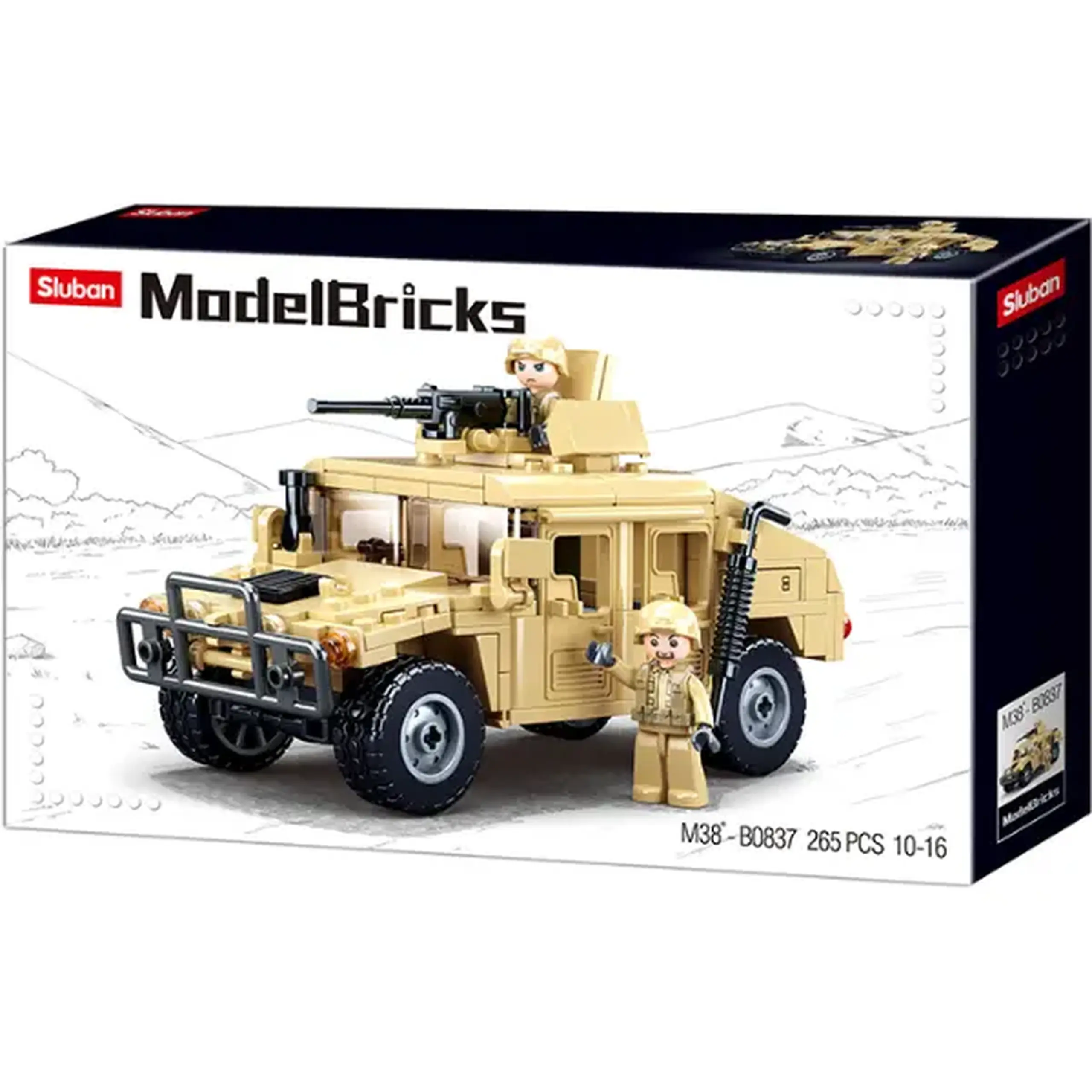 Set de construcție „Hummer H2”, 265 elem.