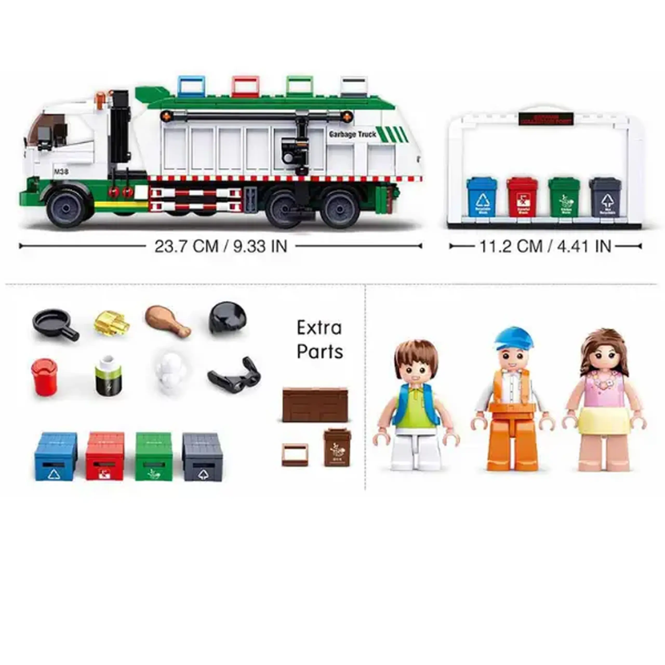 Set de construcție ”Serviciu de separare a deșeurilor", 432 elem.