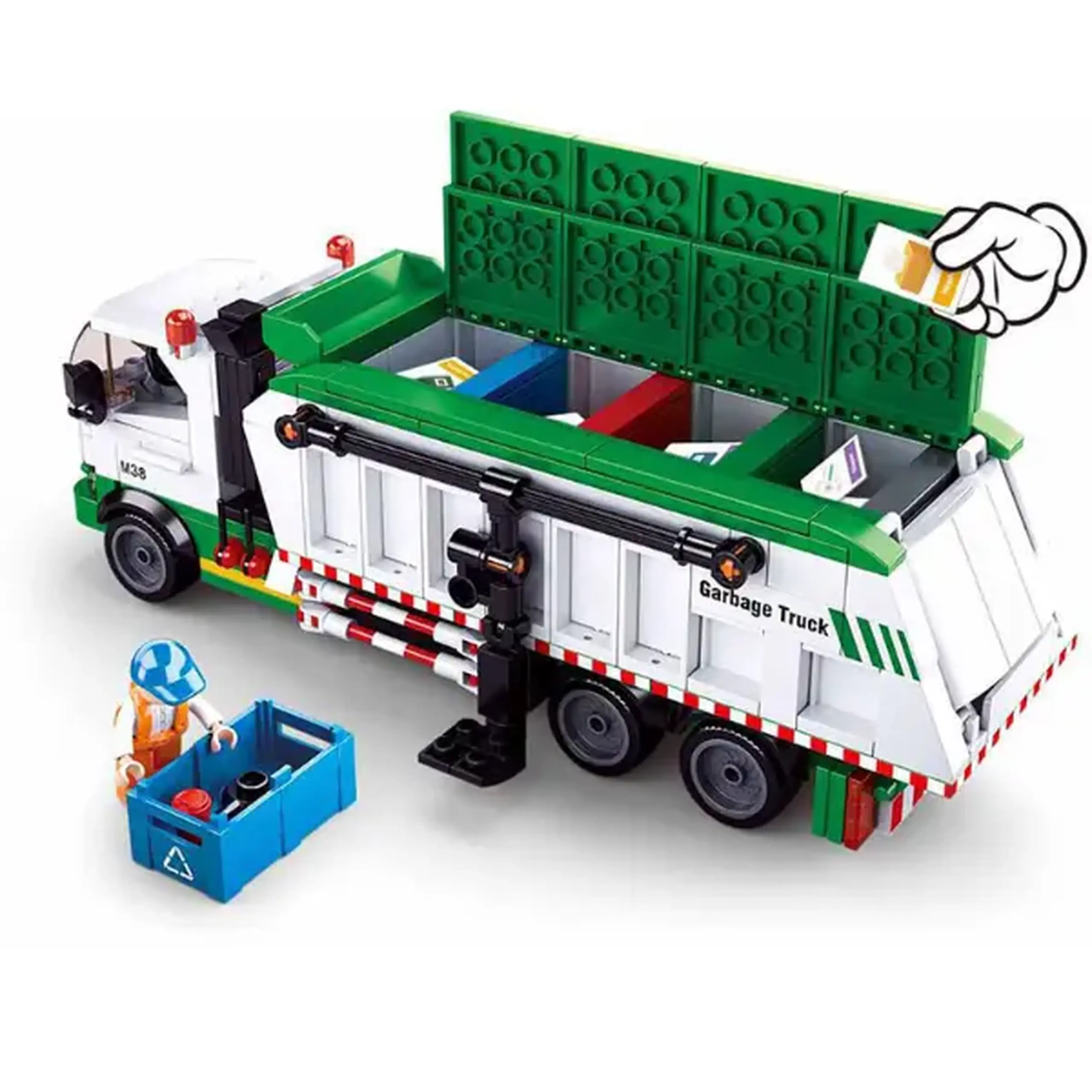 Set de construcție ”Serviciu de separare a deșeurilor", 432 elem.