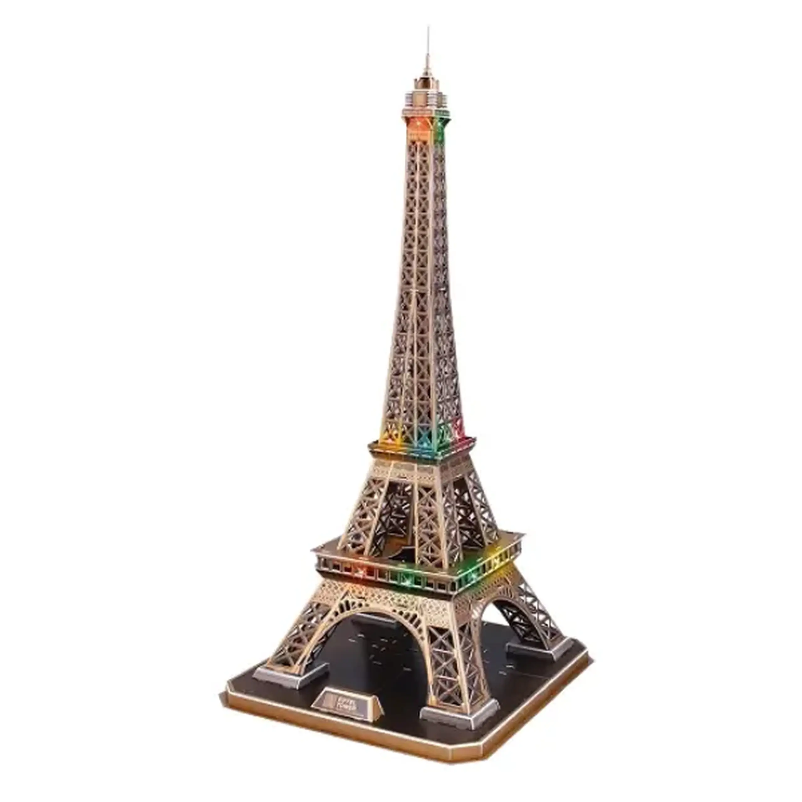 3D Puzzle „Turnul Eiffel” cu iluminare LED, 82 elemente