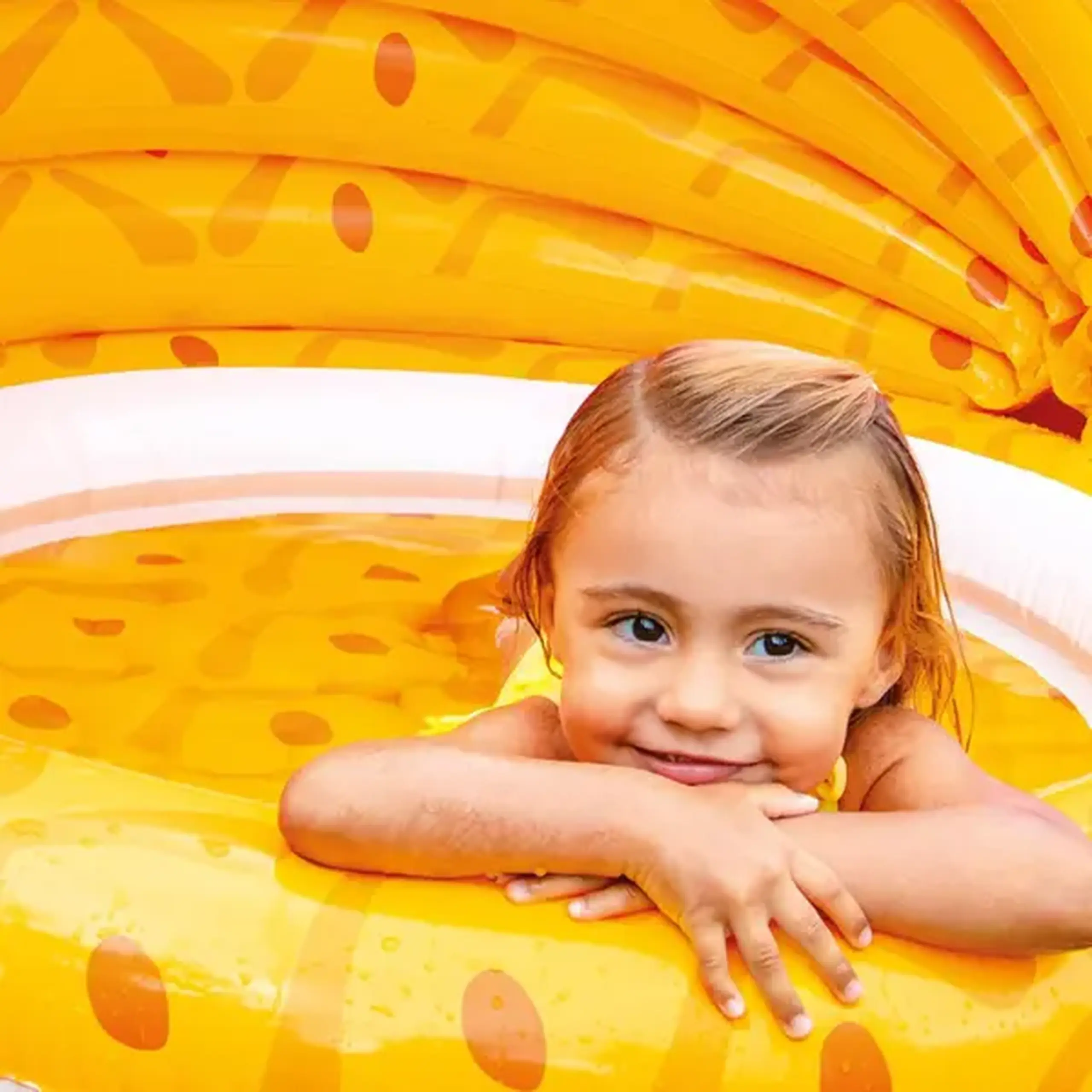 INTEX Piscină gonflabilă pentru copii cu baldachin "Ananas" 102х94 cm, 45 L, 1+