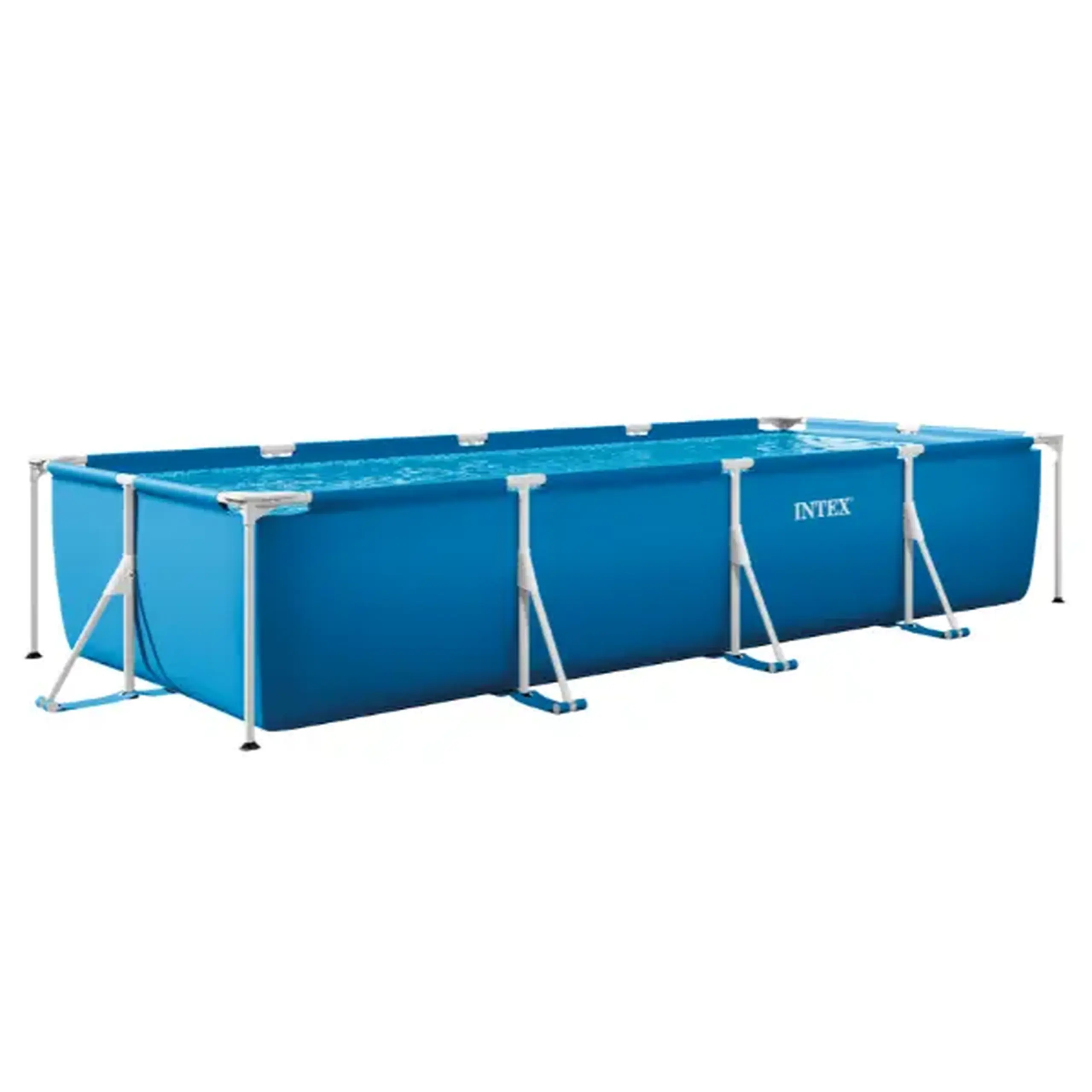 INTEX Piscină RECTANGULAR FRAME 450x220x84cm, 7127L, cadru metalic