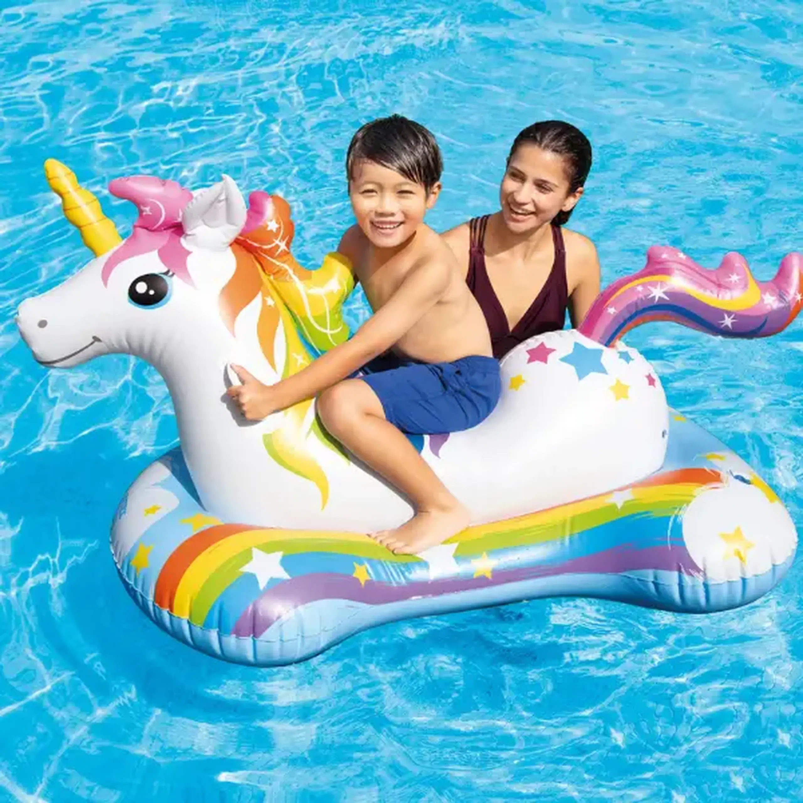 INTEX Plută-saltea gonflabilă “Unicorn” cu mânere, 163х86 cm, până la 40 kg, 3+