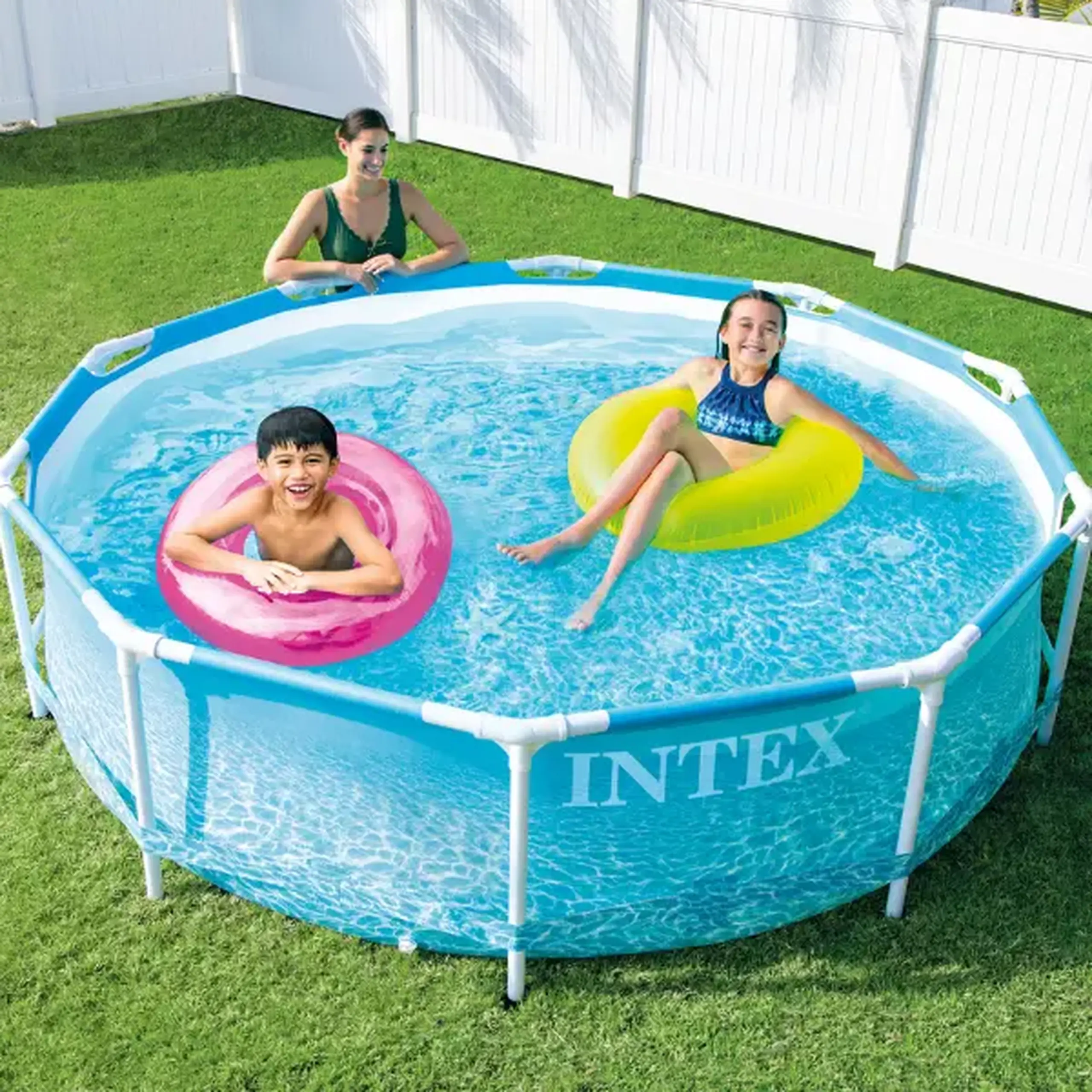INTEX Piscină BEACHSIDE METAL FRAME 305x76cm, 4485L, cadru metalic