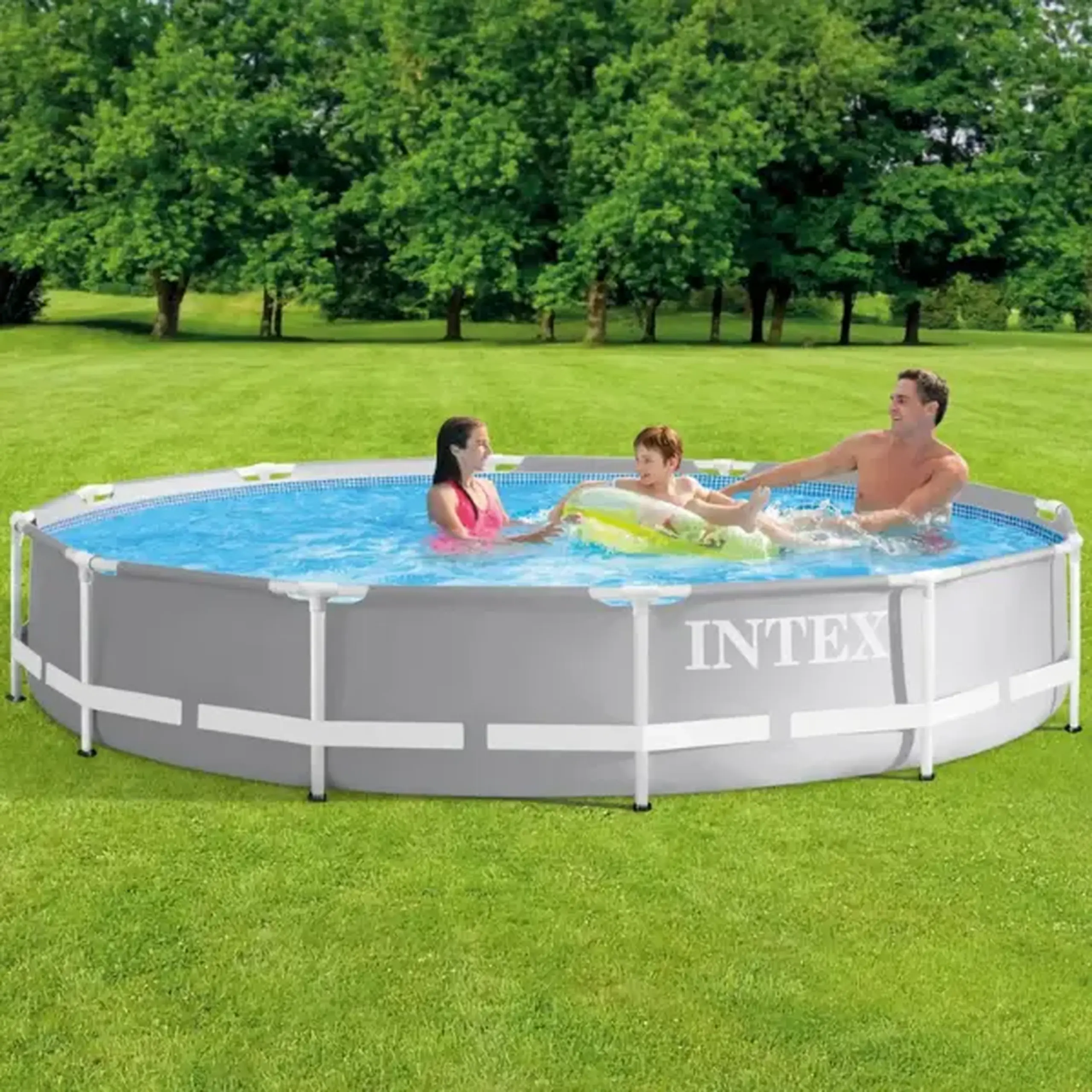 INTEX Piscina Carcas Metal 366x76cm, 6503L cadru metalic, cu pompă de filtrare