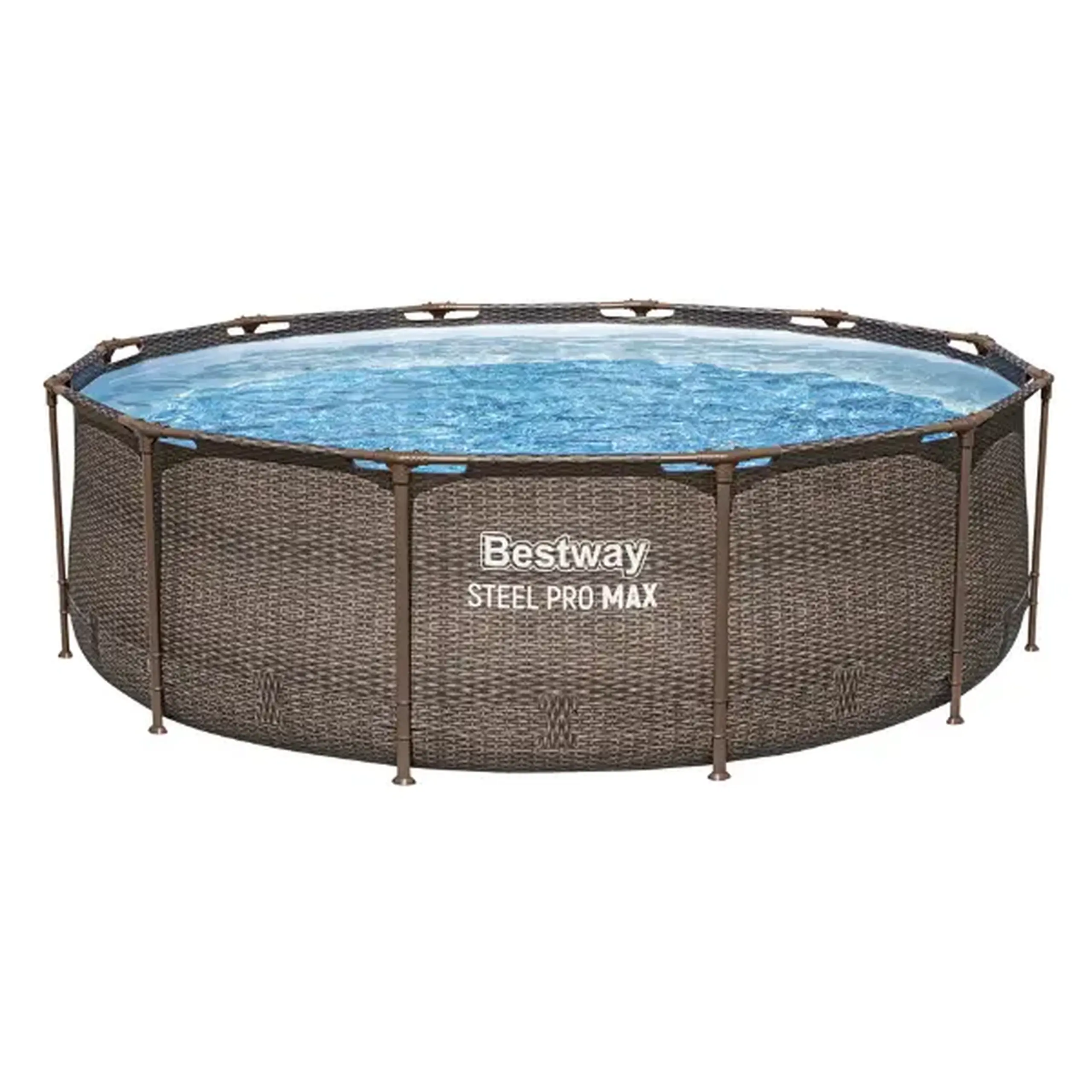 Bestway Piscina STEEL PRO MAX Round Rotang 366x100 cm, 9150L, cadru metalic