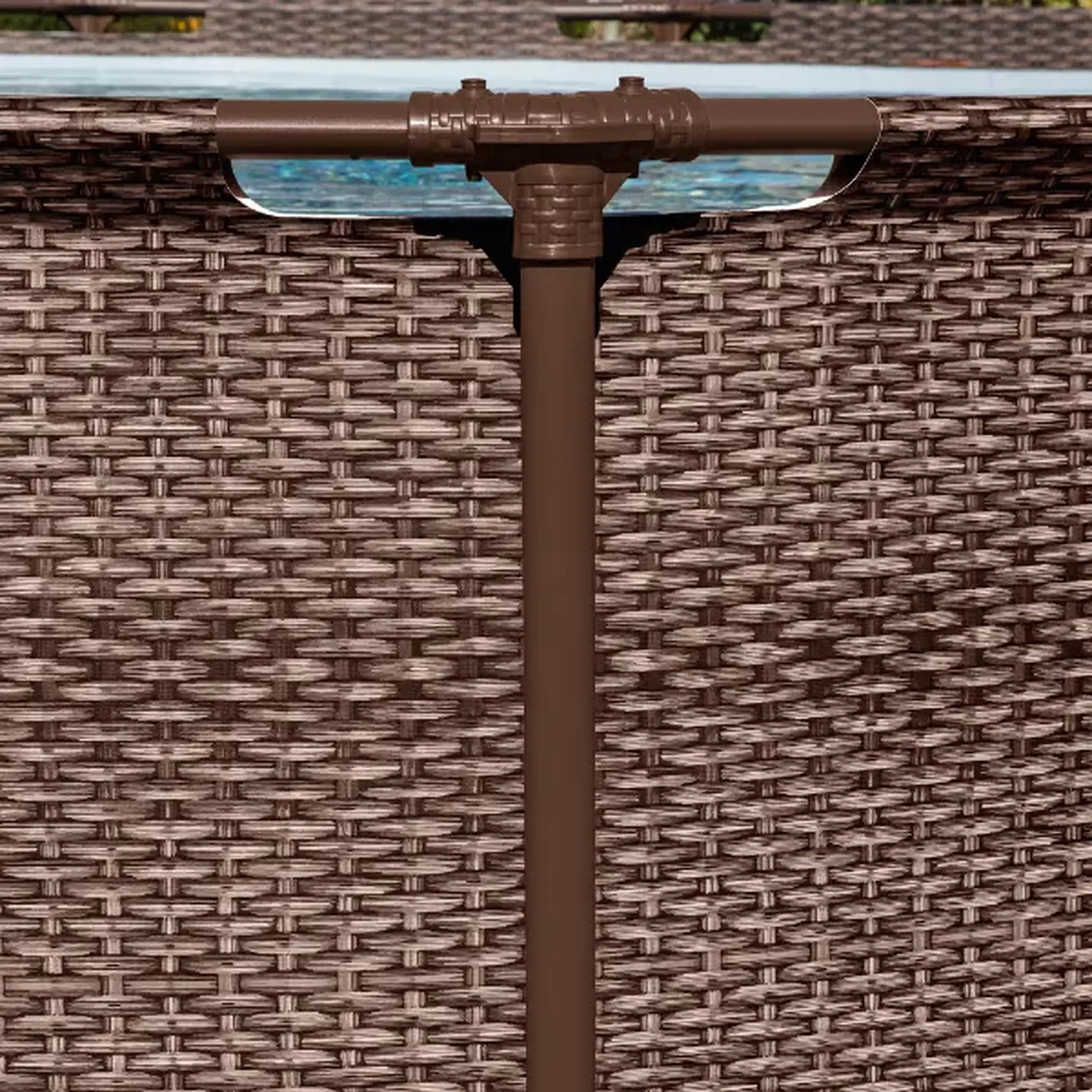 Bestway Piscina STEEL PRO MAX Round Rotang 366x100 cm, 9150L, cadru metalic