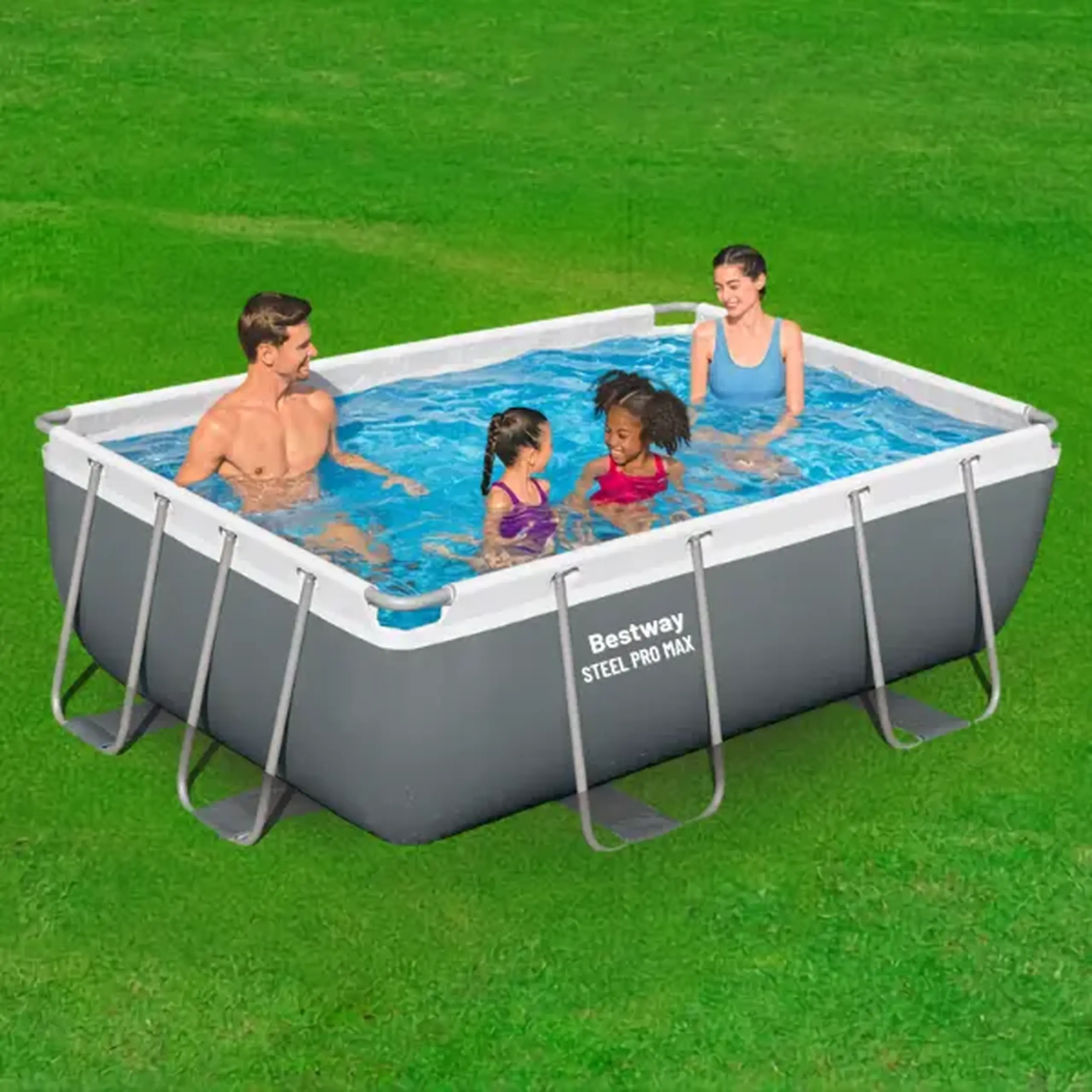 Bestway Piscină STEEL PRO MAX Rectangular 282x196x84 cm, 3662L, cadru metalic