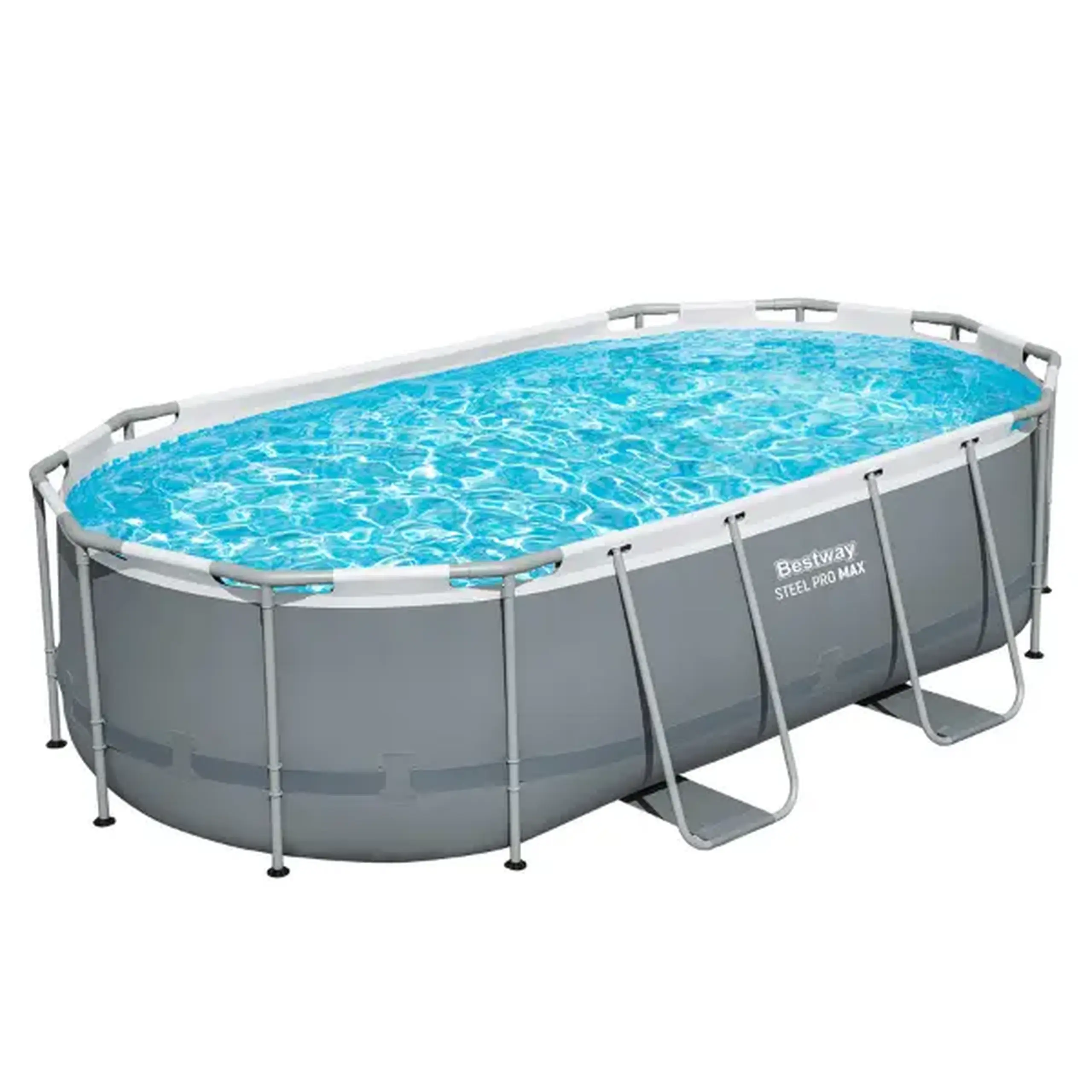Bestway Piscina STEEL PRO MAX Oval 427x250x100 cm, 7250L, cadru metalic