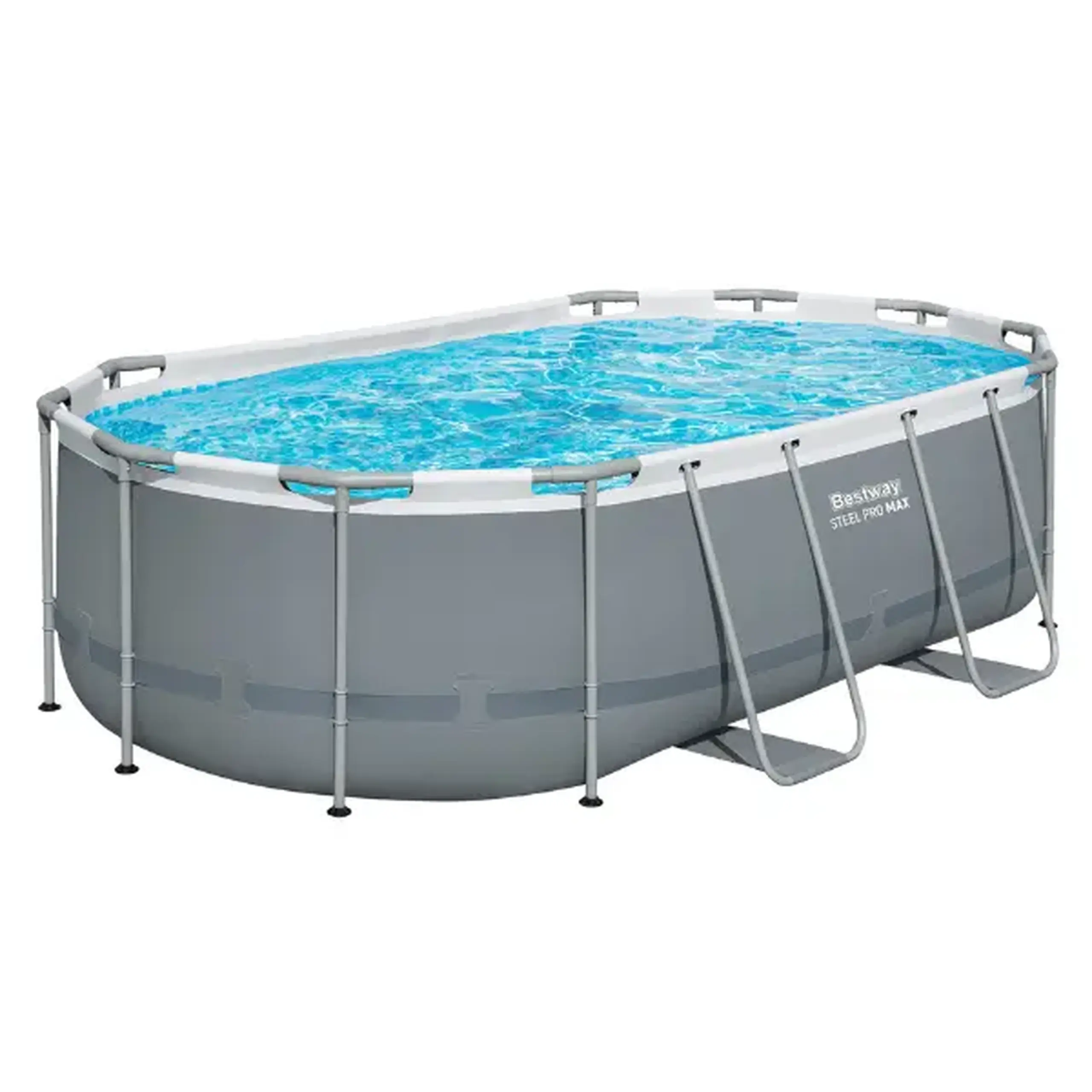Bestway Piscina STEEL PRO MAX Oval 427x250x100 cm, 7250L, cadru metalic