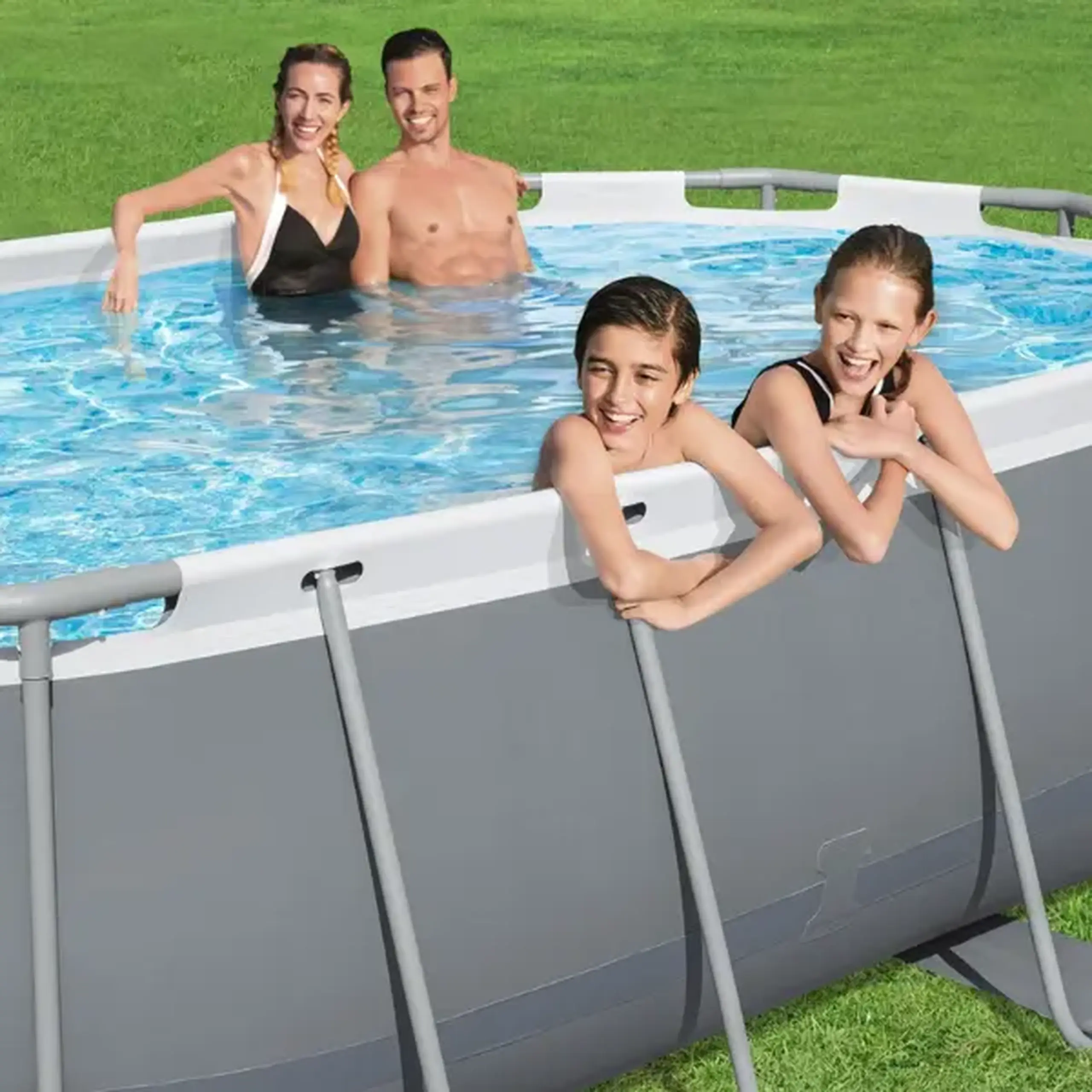 Bestway Piscina STEEL PRO MAX Oval 427x250x100 cm, 7250L, cadru metalic