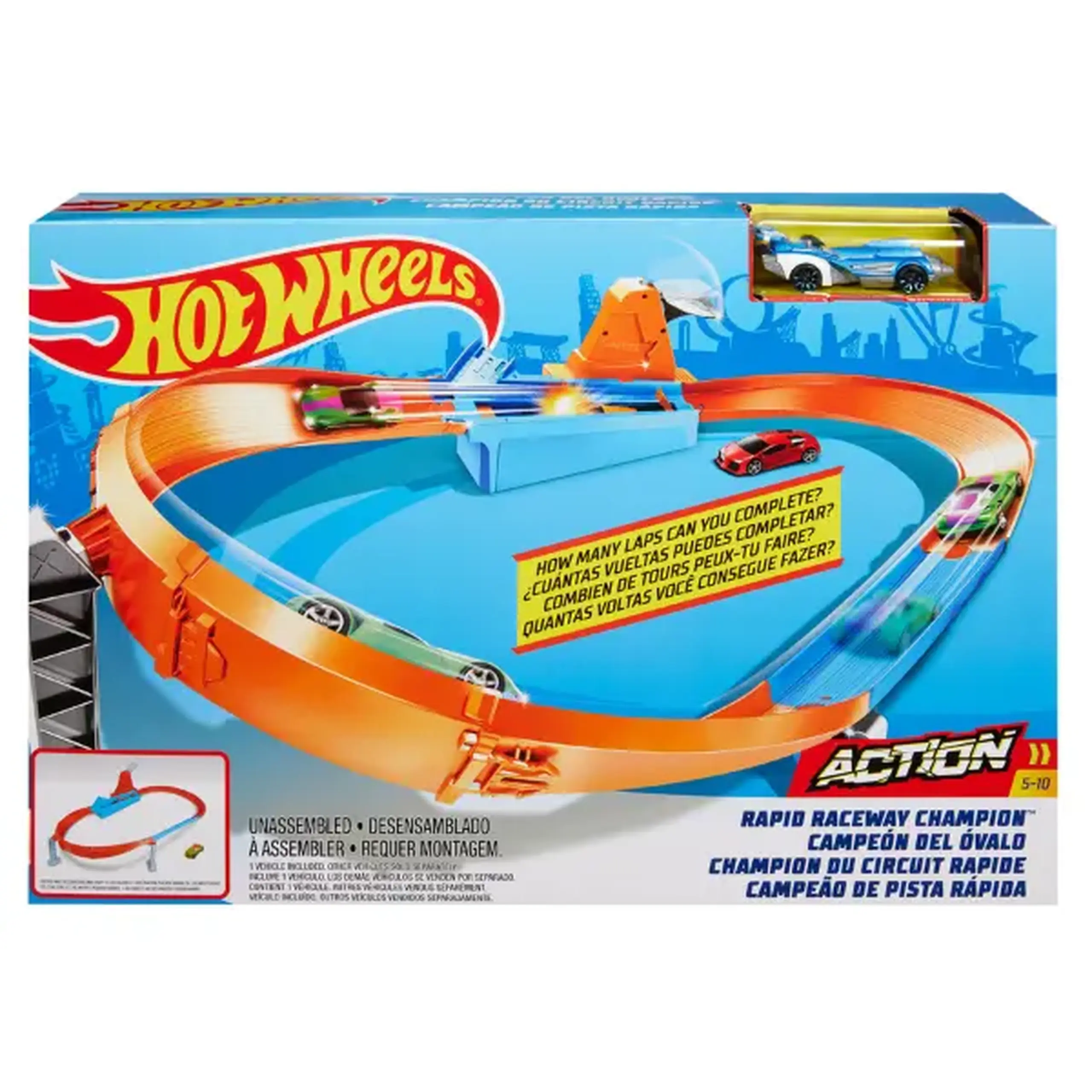 Hot Wheels Track "Campionul cercului" seria "Competitia pentru cupa"