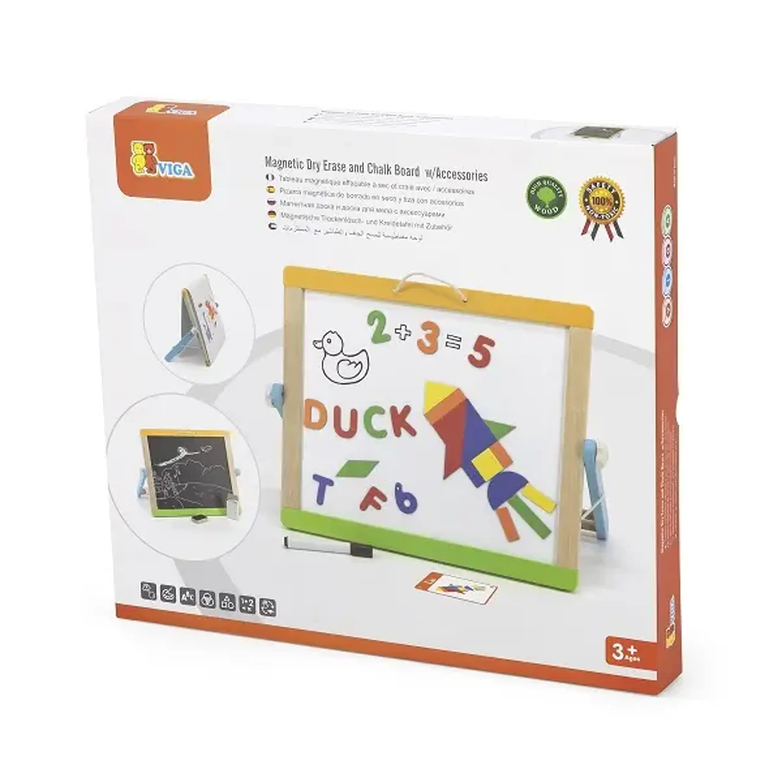 Magnetic Dry Erase and Chalk Board