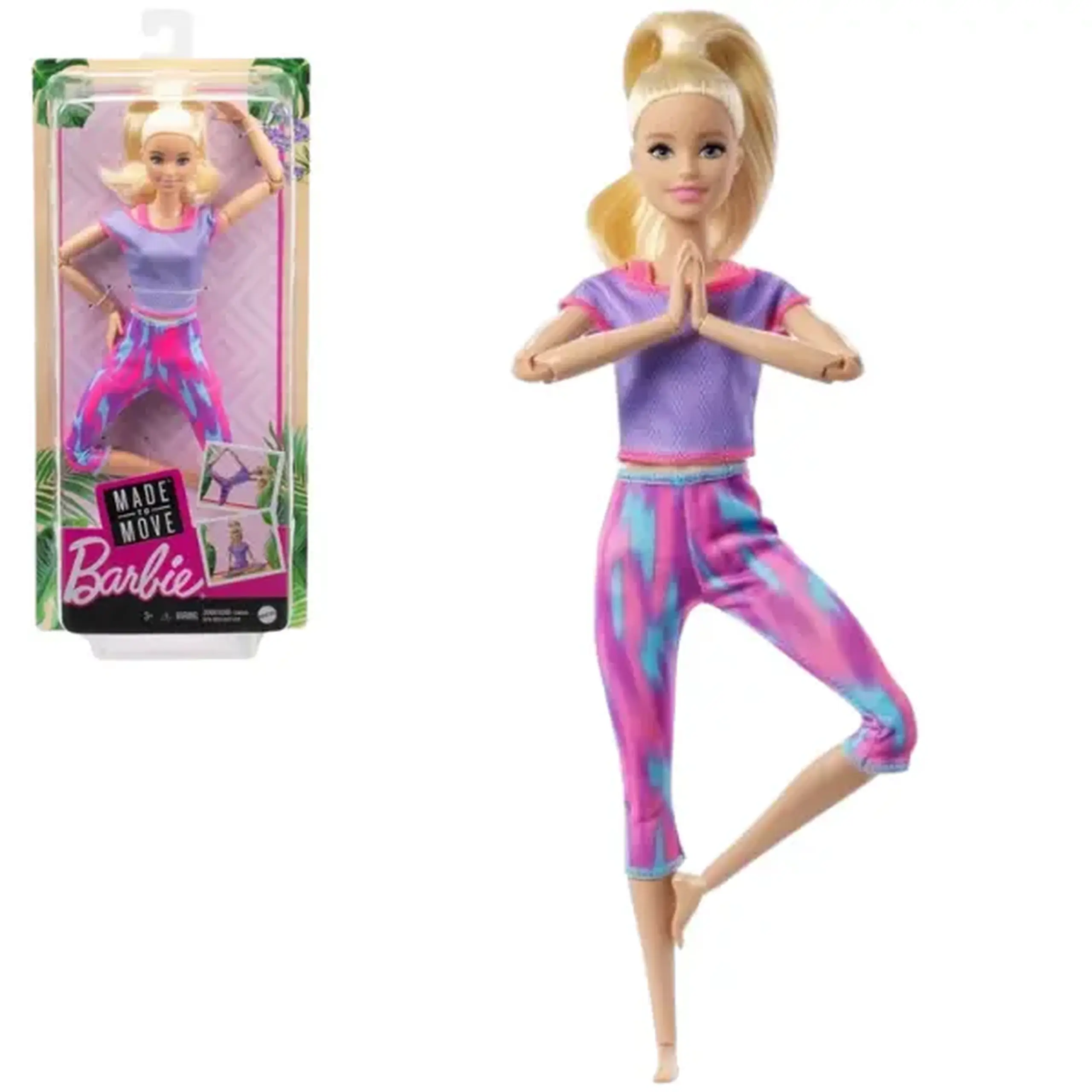 Păpușa Barbie "Made to Move" (blondă)