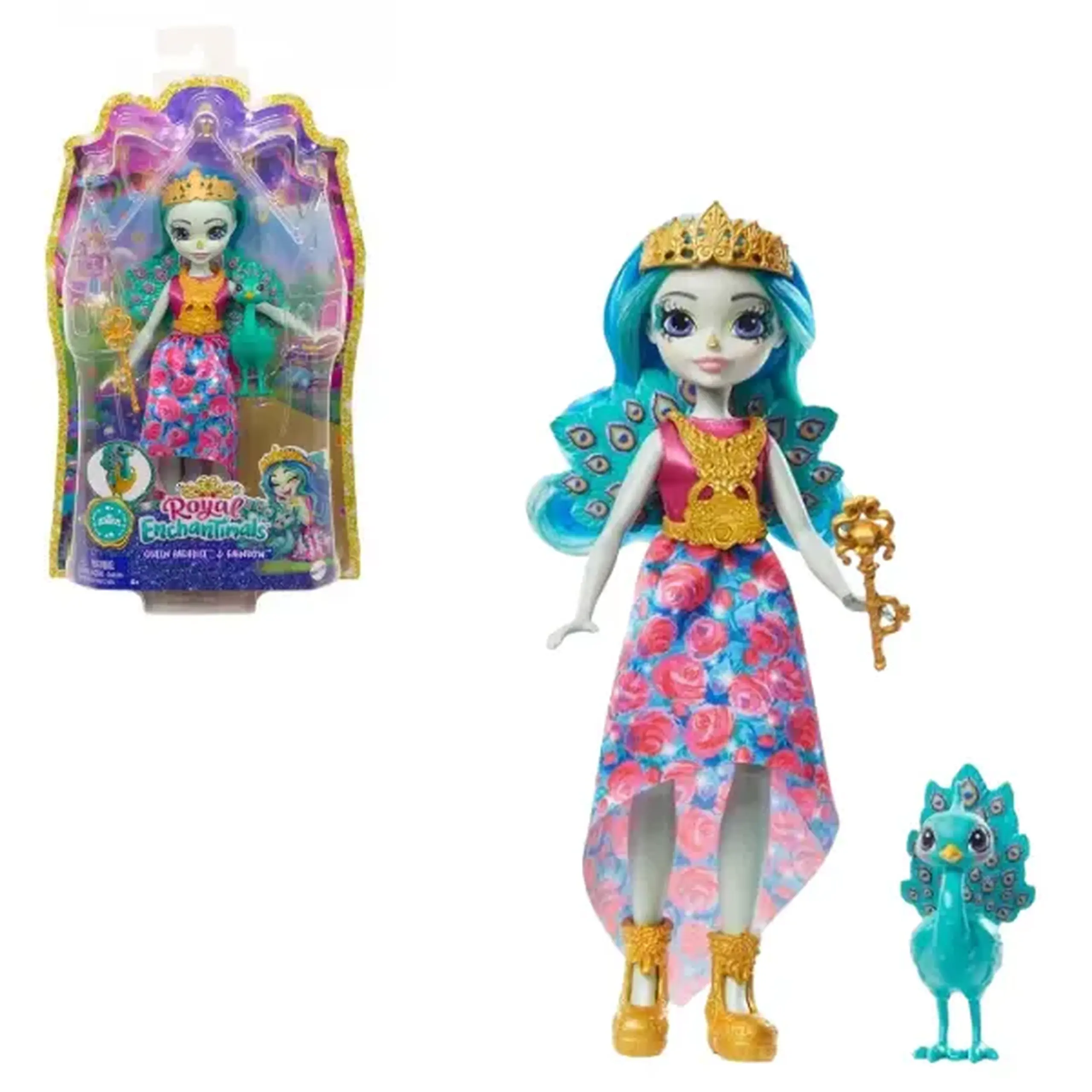 Papusa Enchantimals "Queen Paradise & Rainbow"