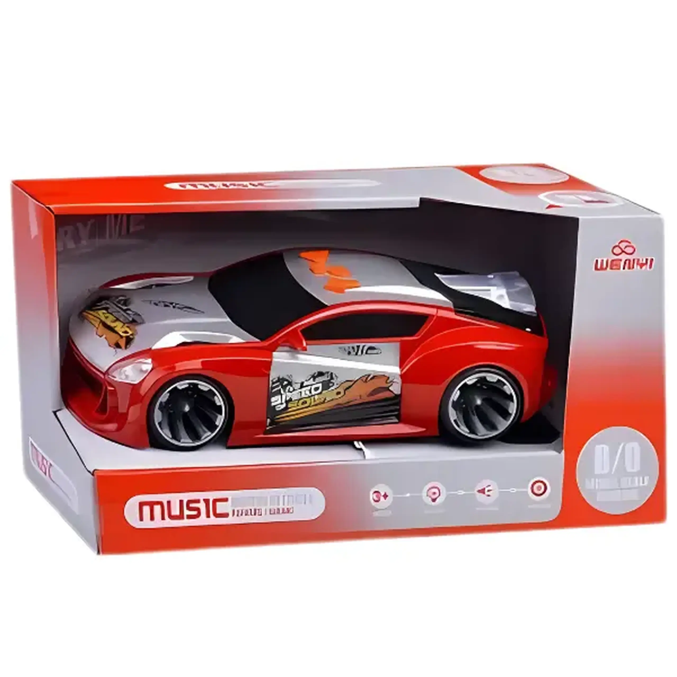 1:18 Mașină cu fricțiune «Dance and Music» (lumini /sunete)