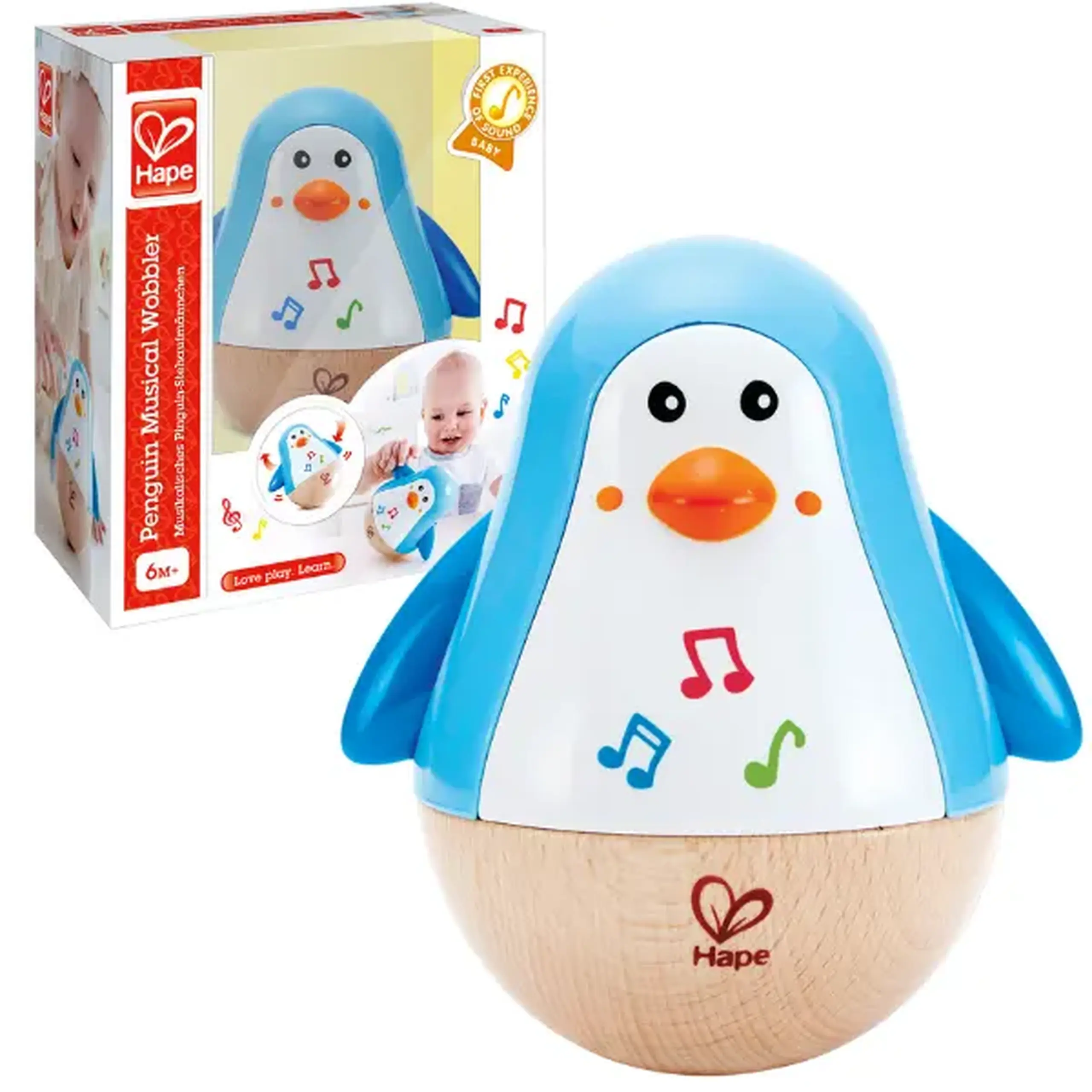 Jucărie muzicală "Pinguinul car nu cade"