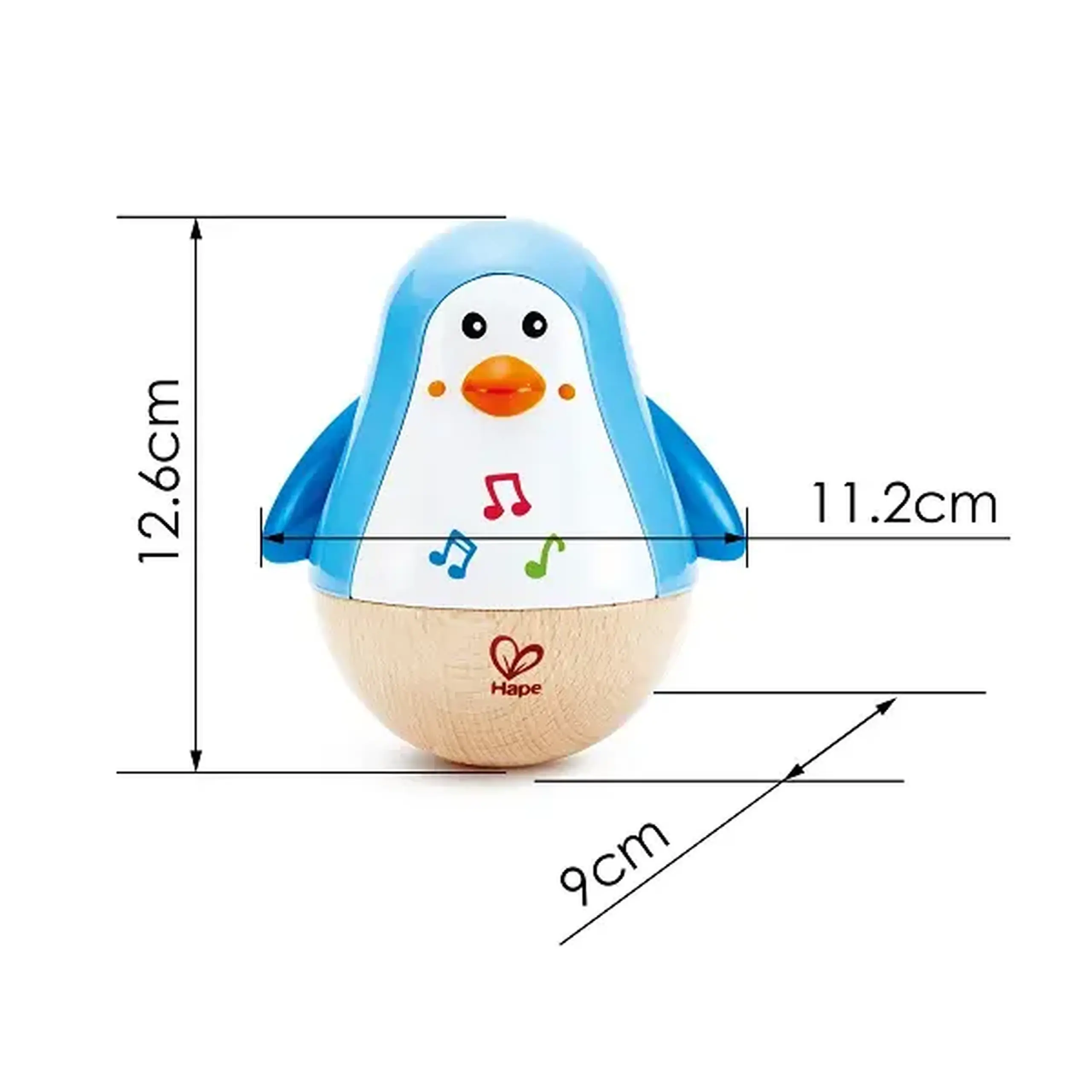 Jucărie muzicală "Pinguinul car nu cade"