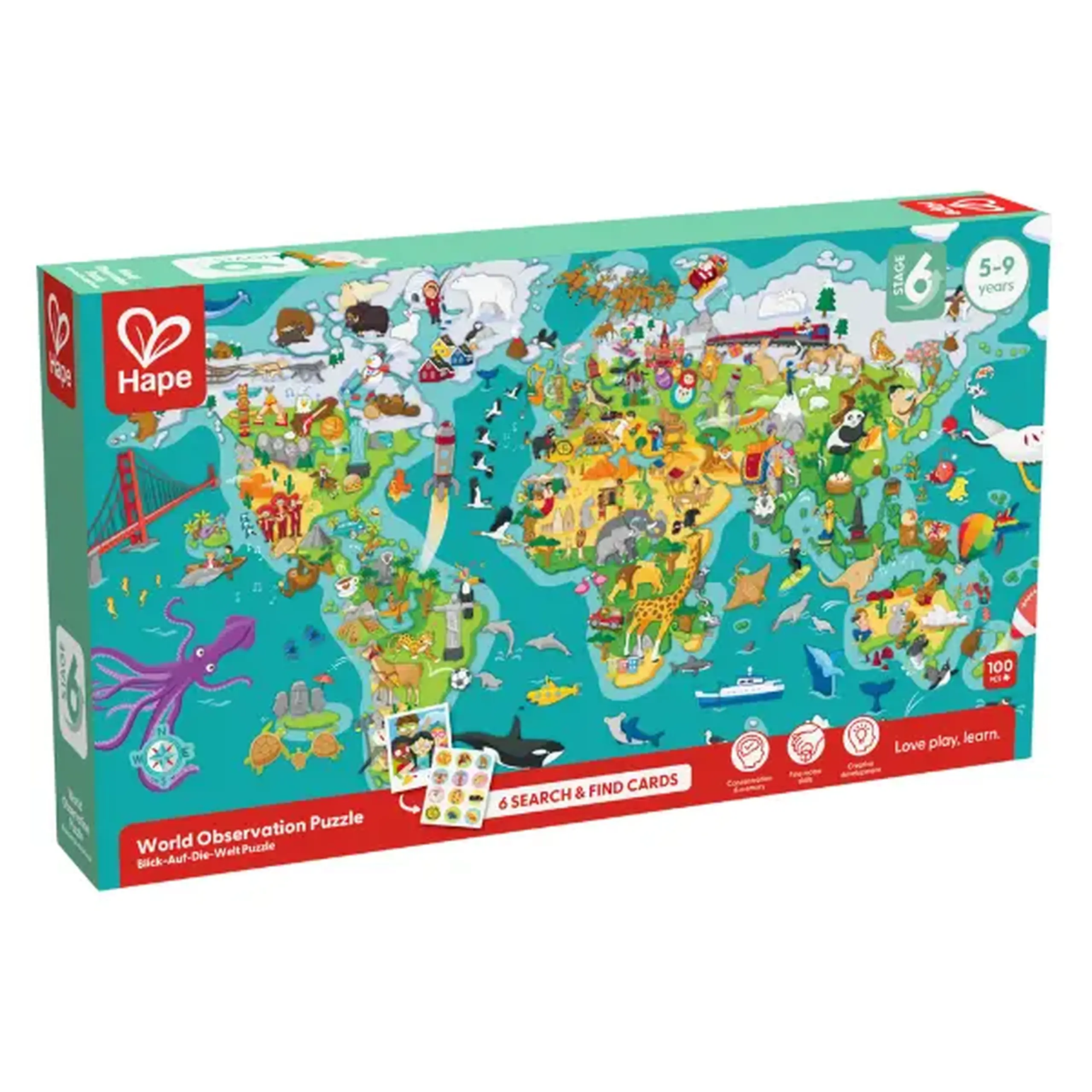 Puzzle și Joc - Turul Lumii (2 in 1)