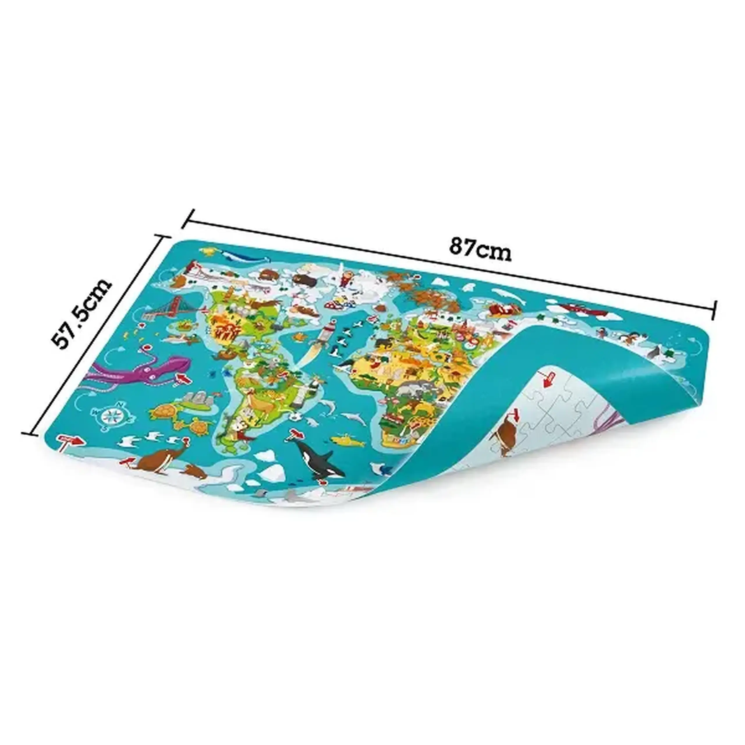 Puzzle și Joc - Turul Lumii (2 in 1)