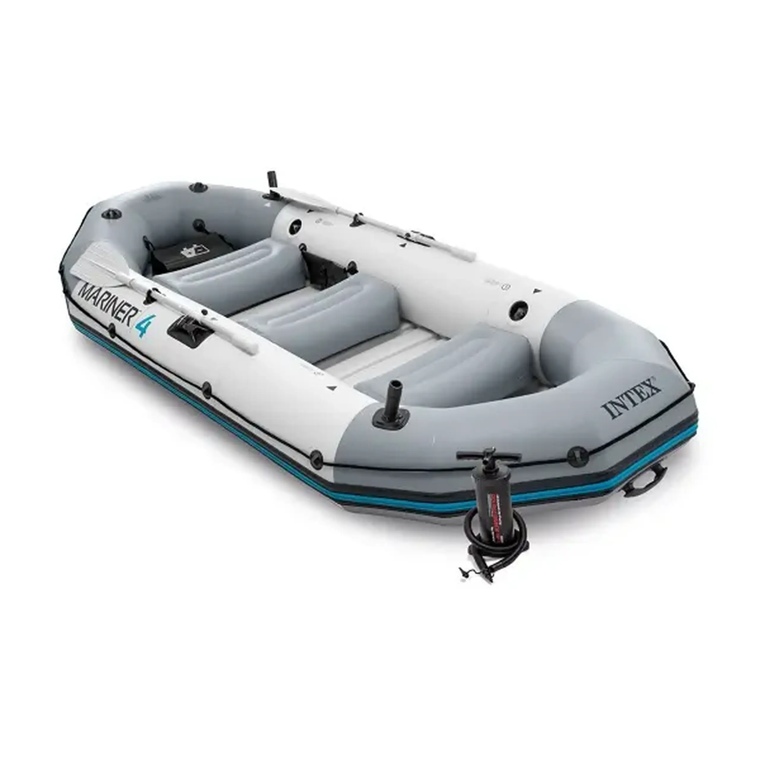 INTEX Barca gonflabilă “Mariner 4” cu vâsle și pompă, 328x145x48 cm, până la 500 kg