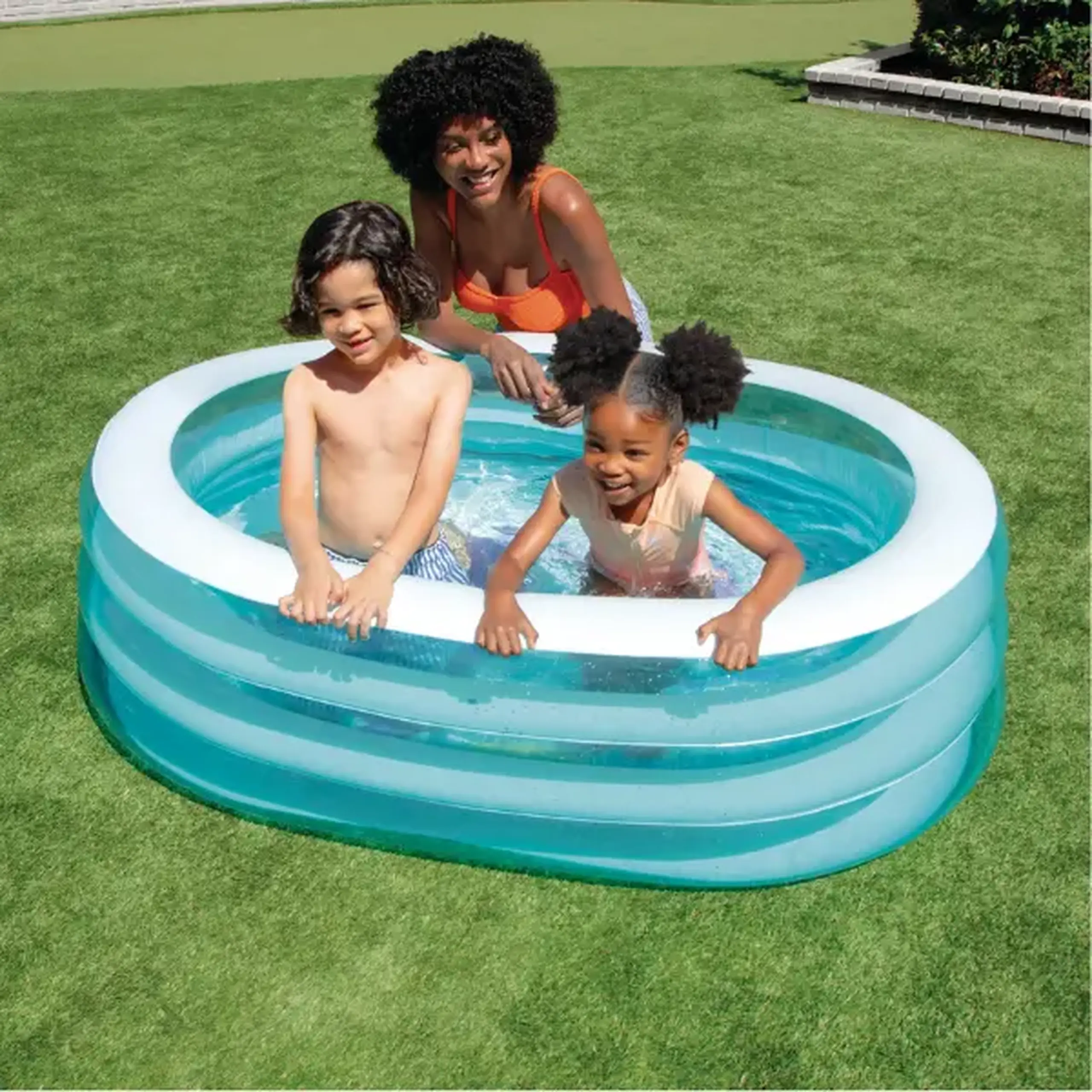 INTEX Piscină gonflabilă pentru copii "Prietenii mării" 163x107x46 cm, 238 L, 3+