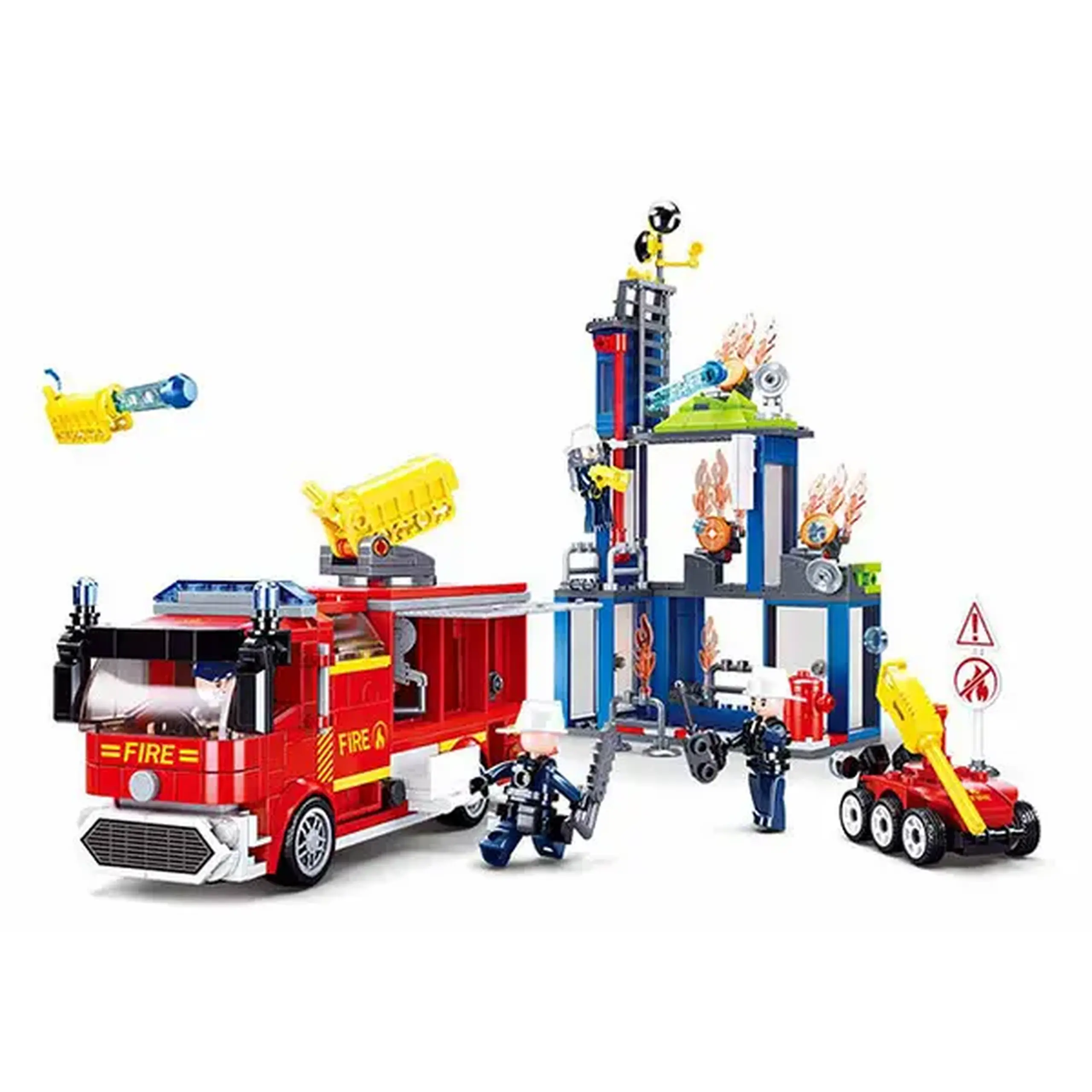 Set de construcție „Centrul de pregătire a pompierilor”, 585 elem.