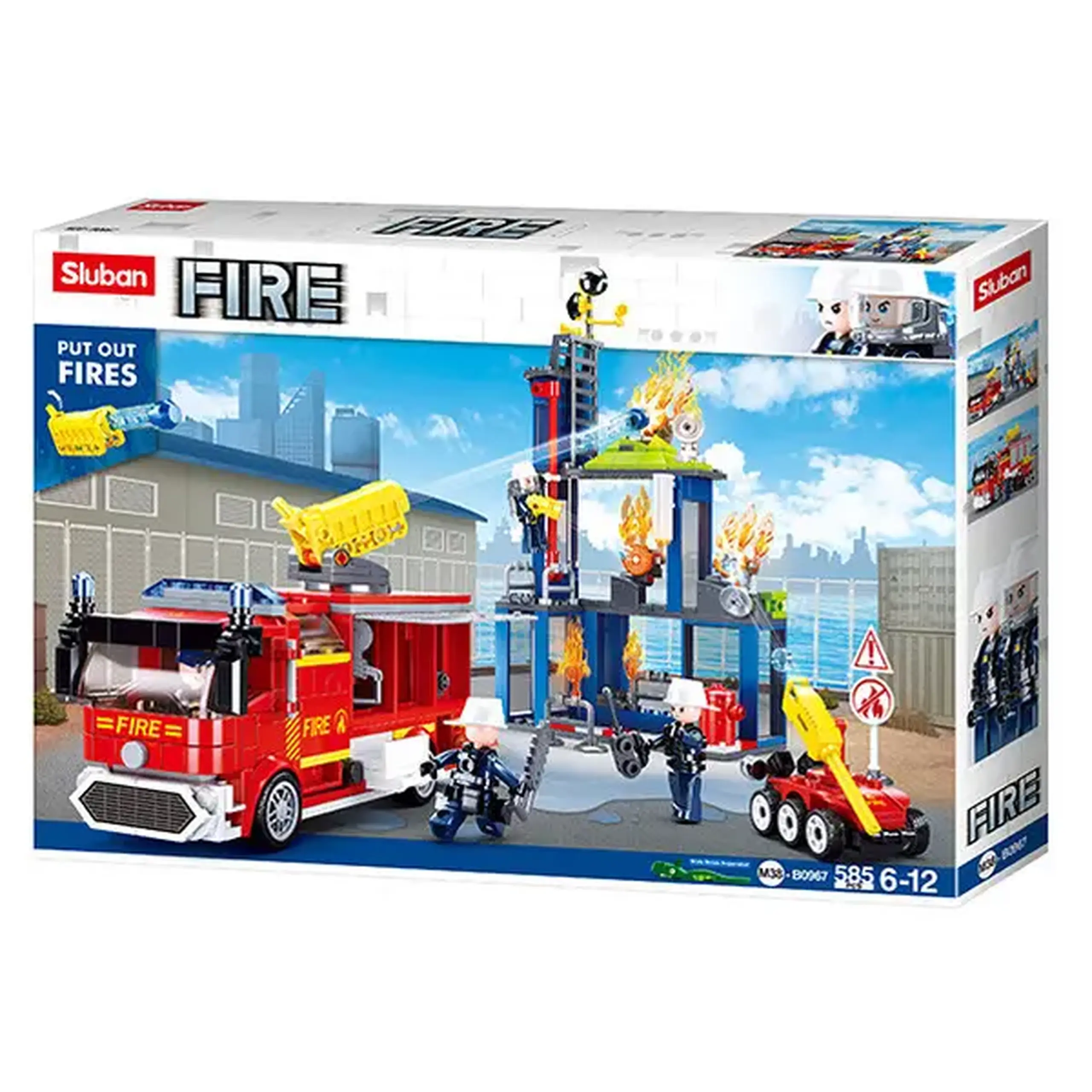 Set de construcție „Centrul de pregătire a pompierilor”, 585 elem.