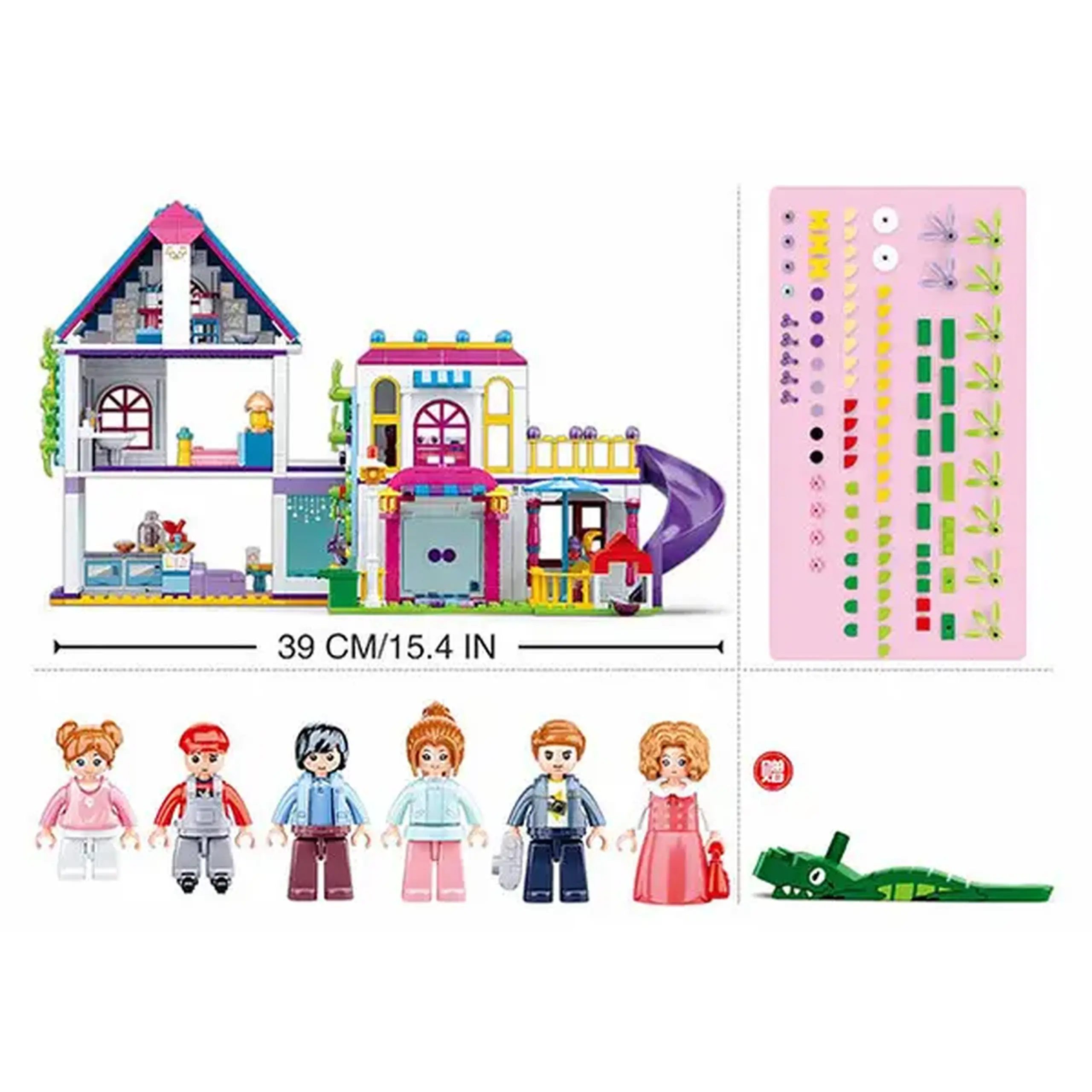 Set de construcție ”Vila de la țară”, 727 elem.